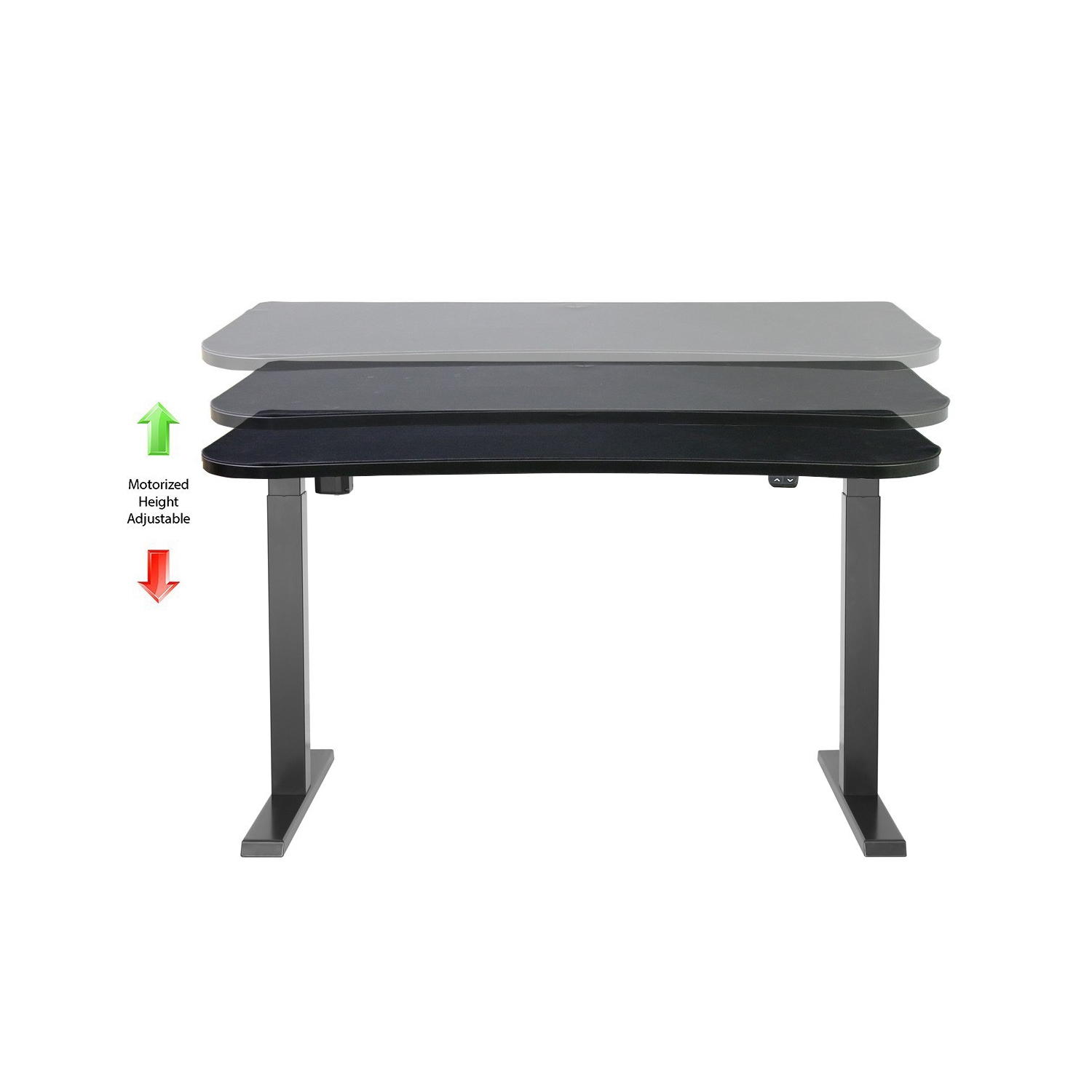 Bureau d’ordinateur/de jeu motorisé à hauteur réglable de 55 po FS-M55i de Boost Industries