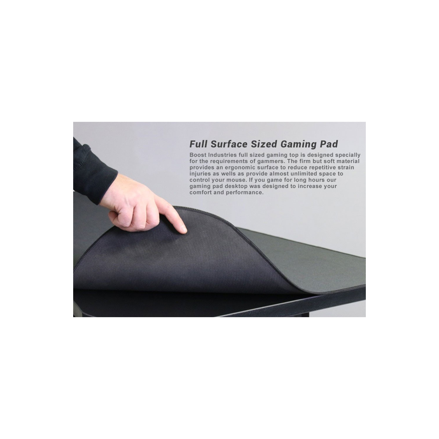 Bureau d’ordinateur/de jeu motorisé à hauteur réglable de 55 po FS-M55i de Boost Industries