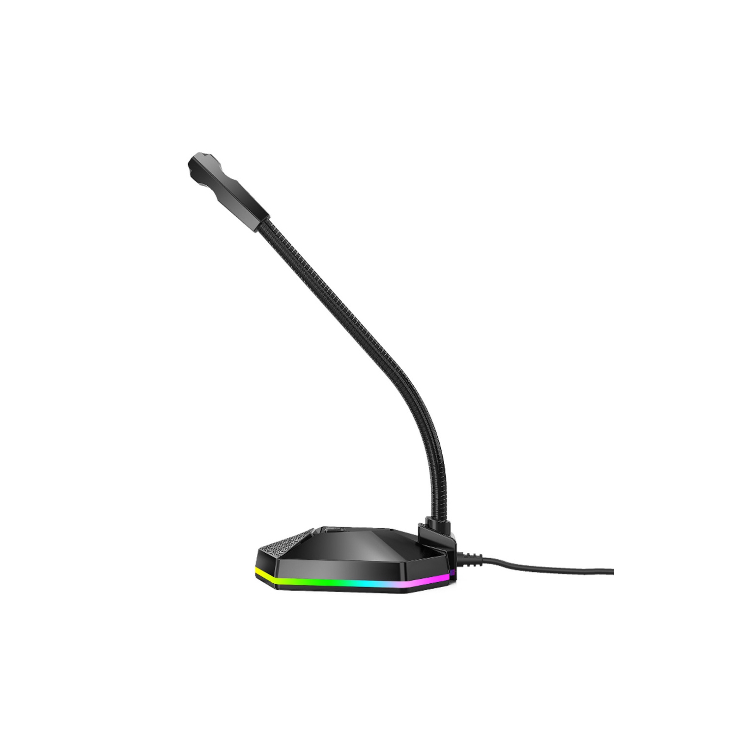Gaming RGB Desktop USB Microphone Voice Recording Speech Recognition Streaming - axGear