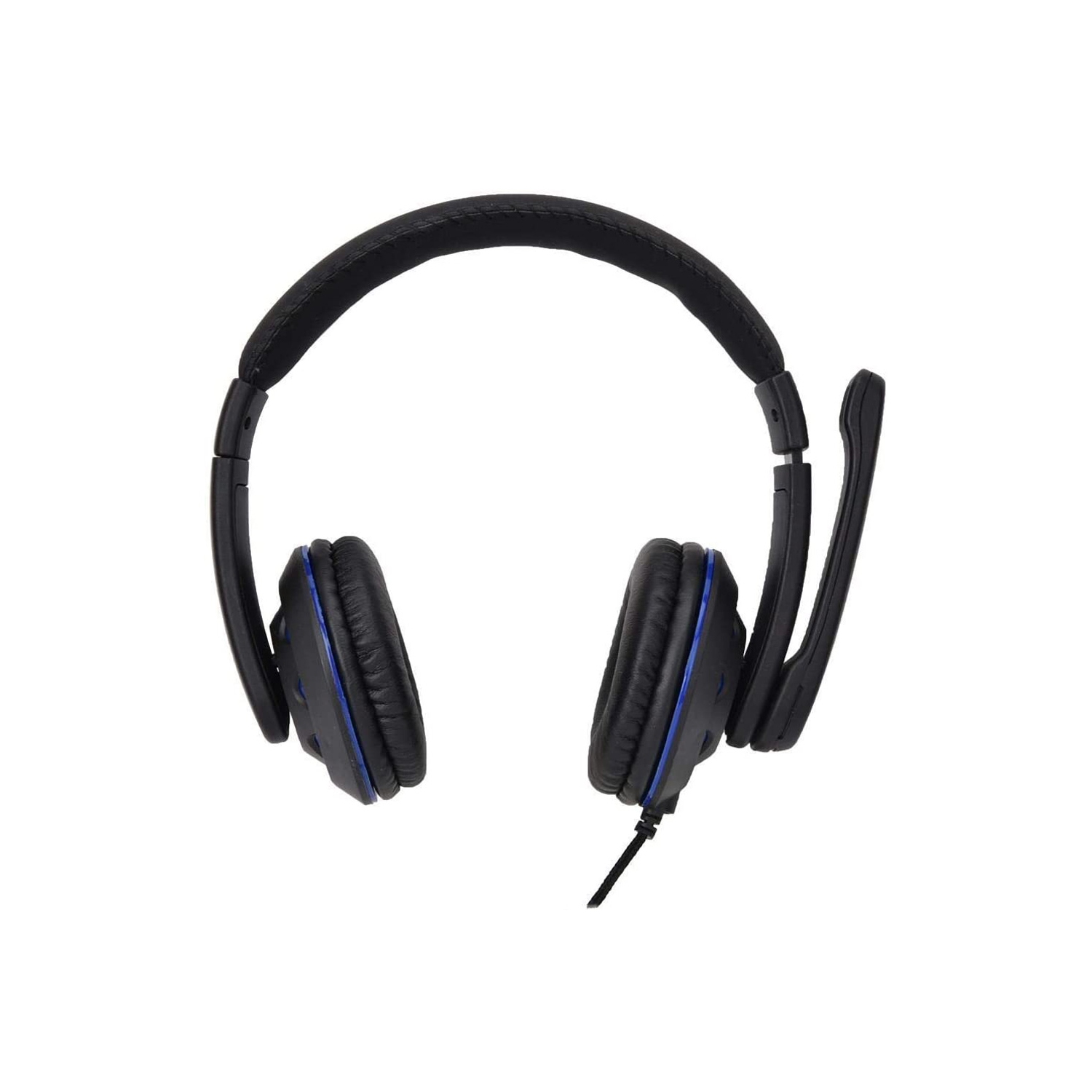 Gaming Headset Headphones Earphones Wired with PU Leather Ear Cover - axGear