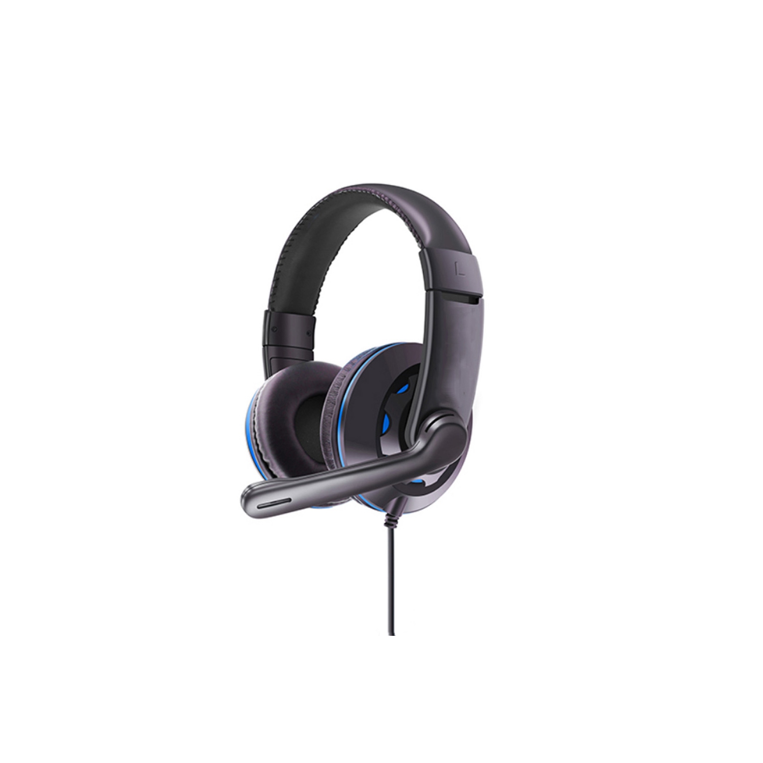 Gaming Headset Headphones Earphones Wired with PU Leather Ear Cover - axGear