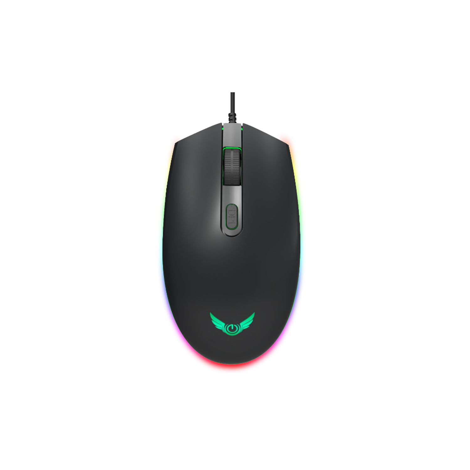 Computer Gaming Mouse 1600DPI 3 Buttons RGB LED Backlight Optical Ergonomic Mice - axGear