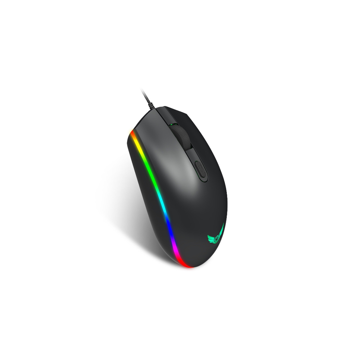 Computer Gaming Mouse 1600DPI 3 Buttons RGB LED Backlight Optical Ergonomic Mice - axGear