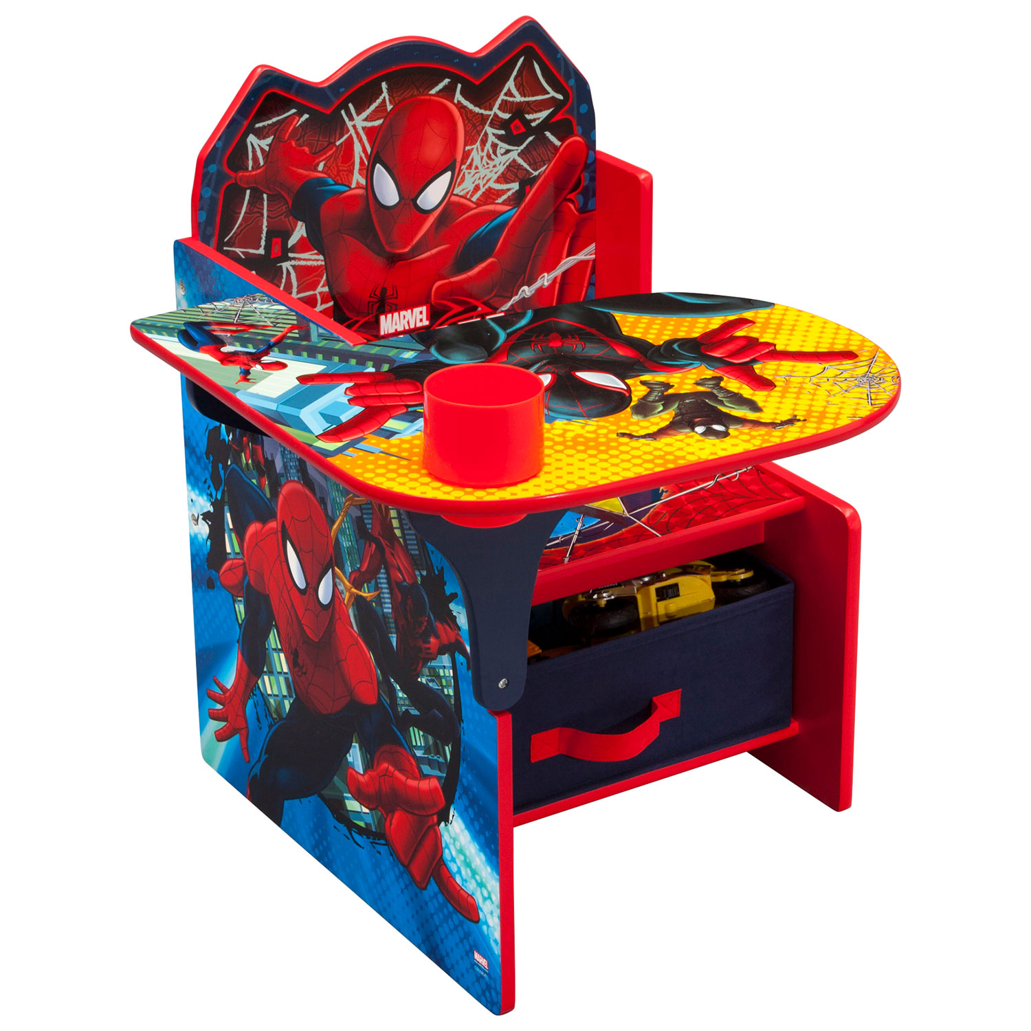 marvel spiderman chair desk with storage bin  best buy canada