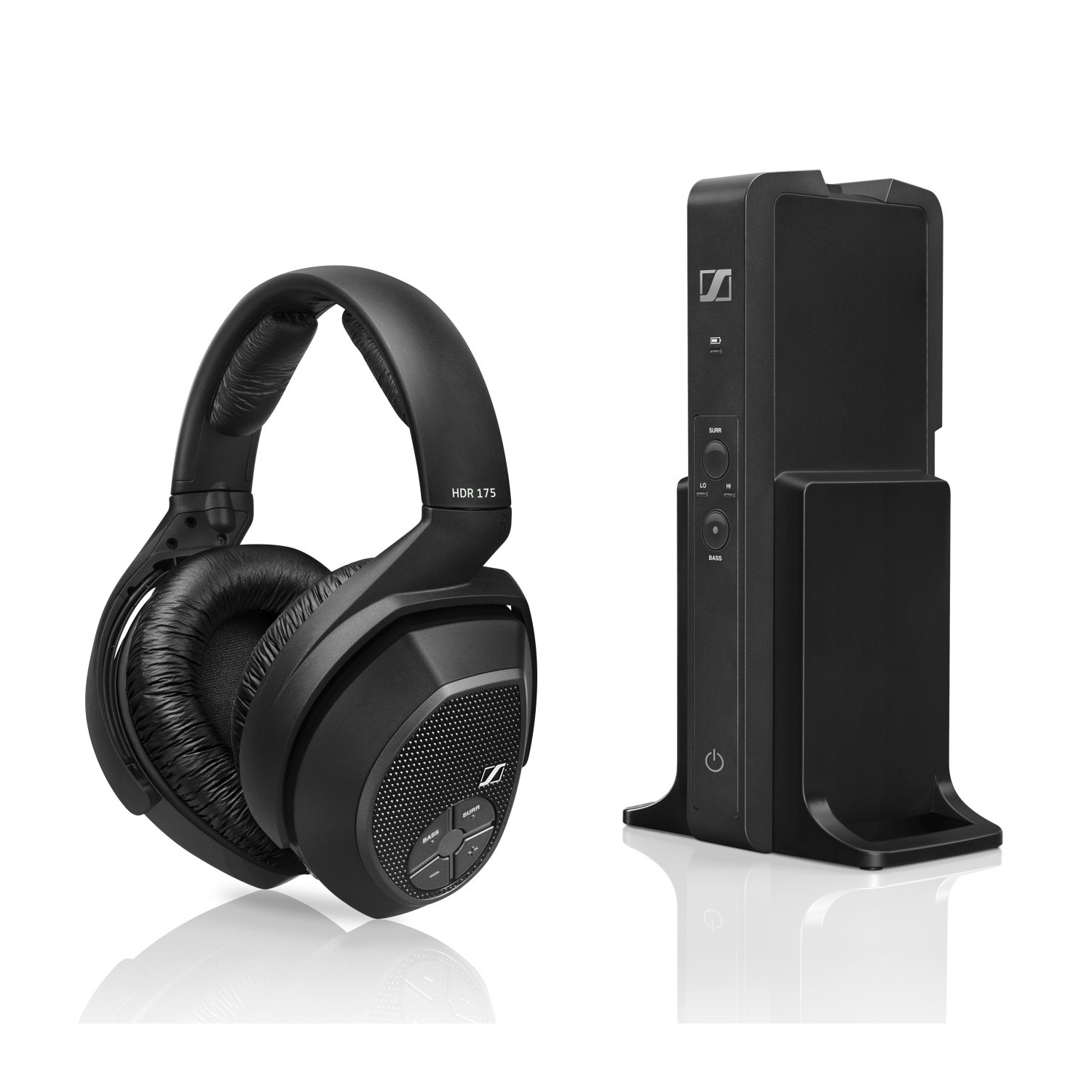 Refurbished - Sennheiser RS 175 Over-Ear TV RF Wireless Headphones -Black- Certified Refurbished