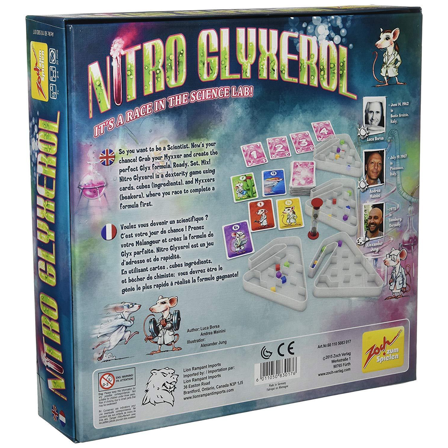Nitro Glyxerol [Board Game, 2-4 Players]