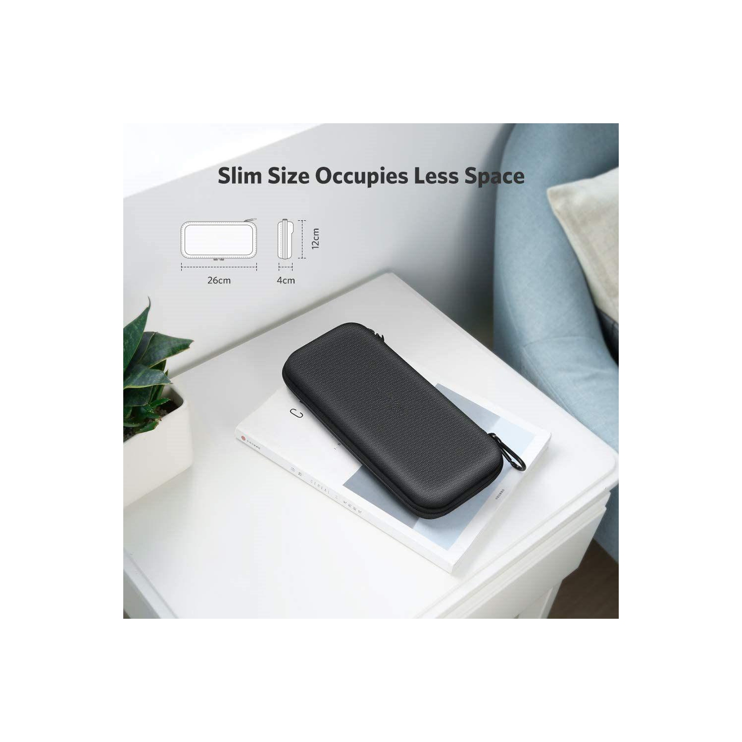 Case for Nintendo Switch with Carabiner for Switch Console Black .