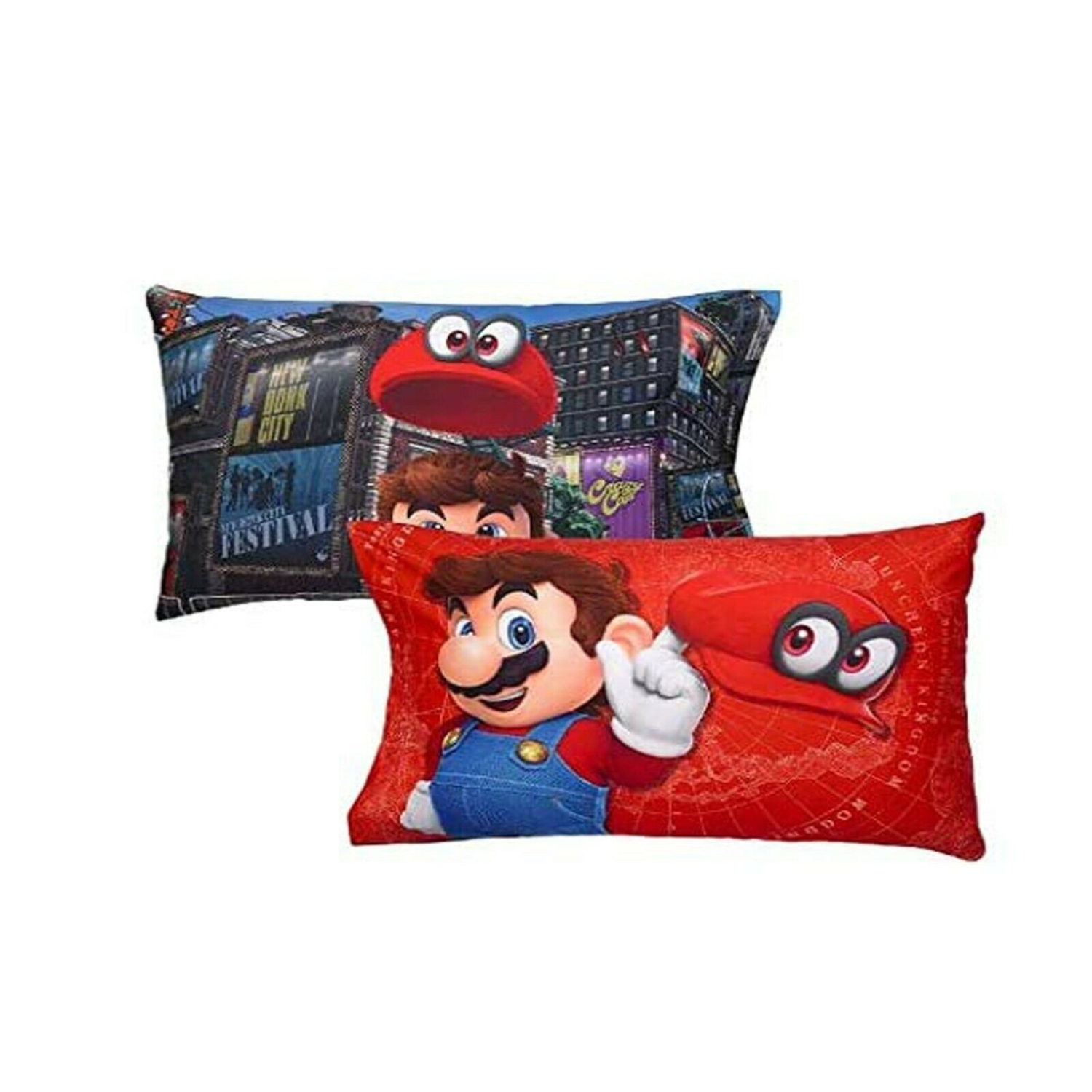 Super Mario Odyssey Reversible Pillowcase for Kids - 20 X 30 Inch (1 Piece)