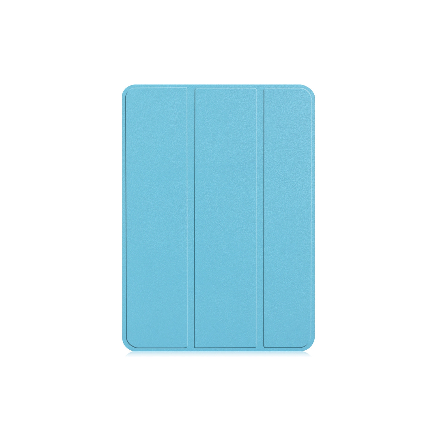 PANDACO Light Blue Leather Folio Case with Smart Cover for iPad 10.2-inch