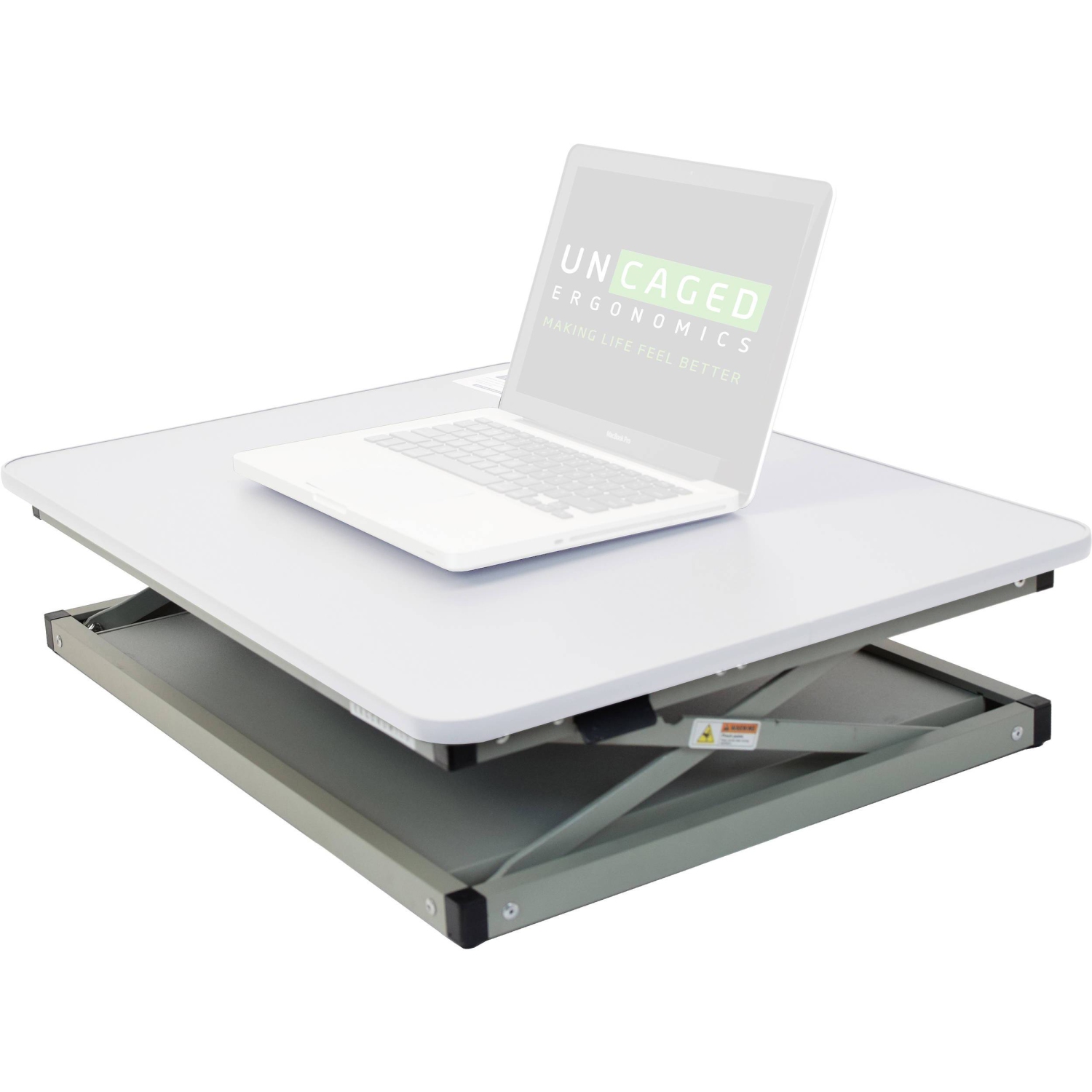 Uncaged Ergonomics CHANGEdesk MINI - Sit to Stand Desk Riser for Laptops - WHITE