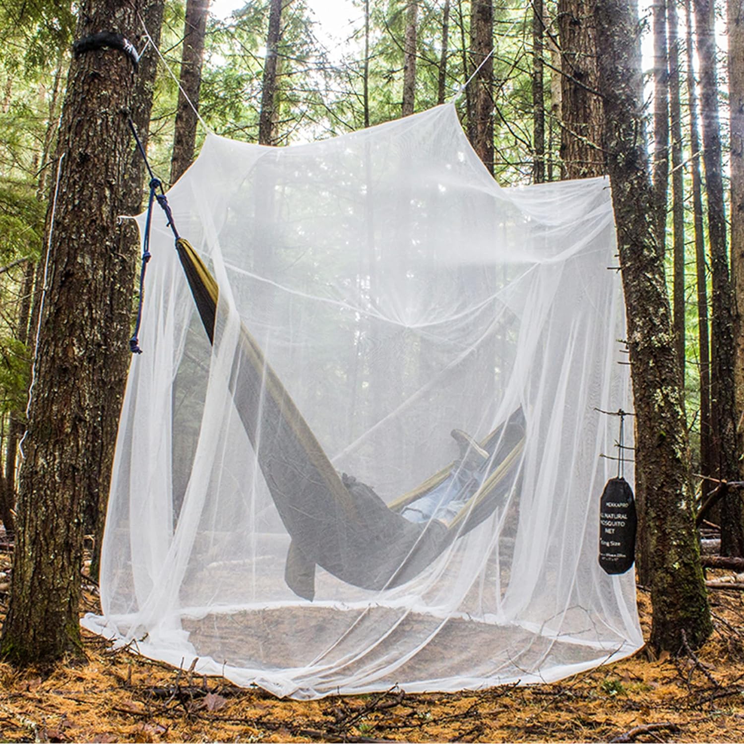 MEKKAPRO Ultra Large Mosquito Net and Insect Repellent by Large Two Openings Netting Curtains
