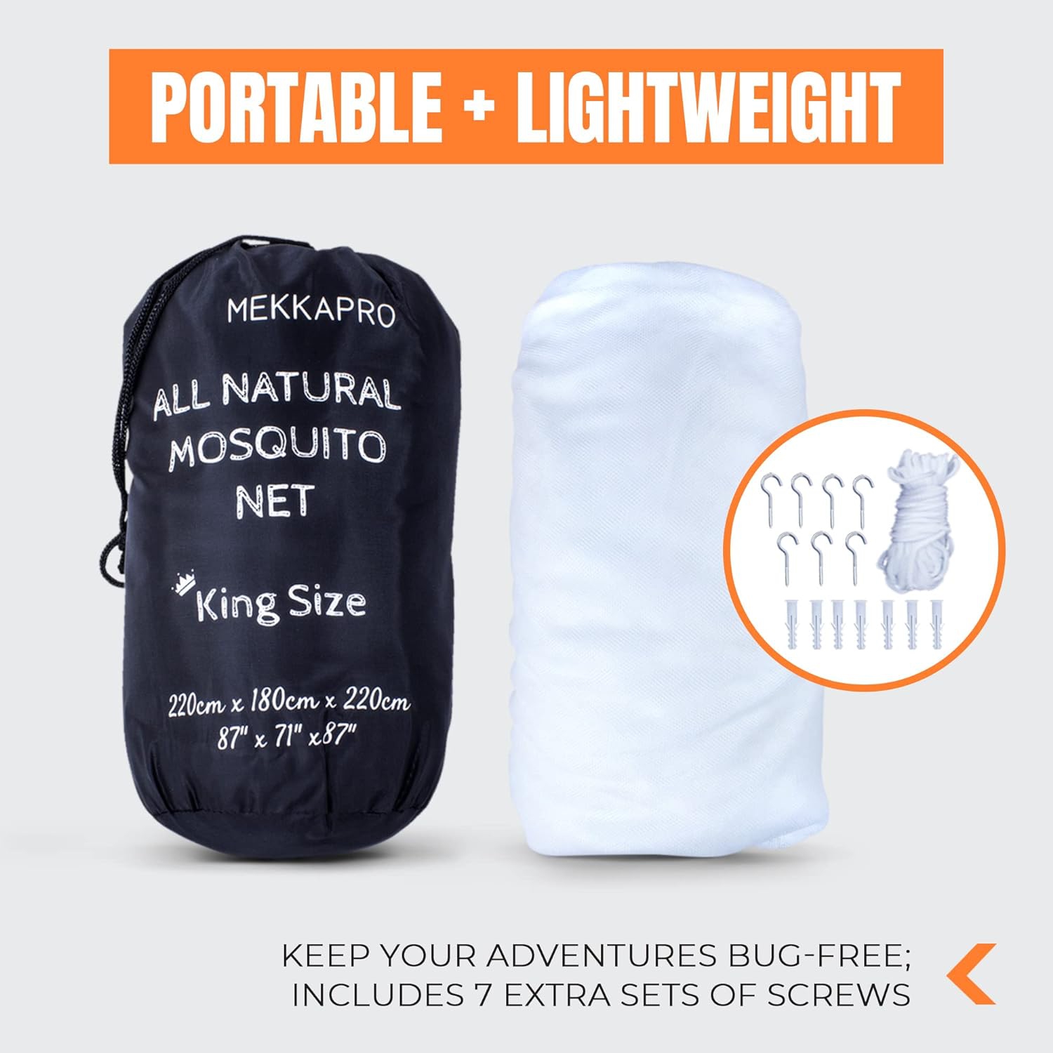 Très grand moustiquaire et chasse-moustiques MeKKKAKPRO par grands rideaux à moustiquaire à deux ouvertures