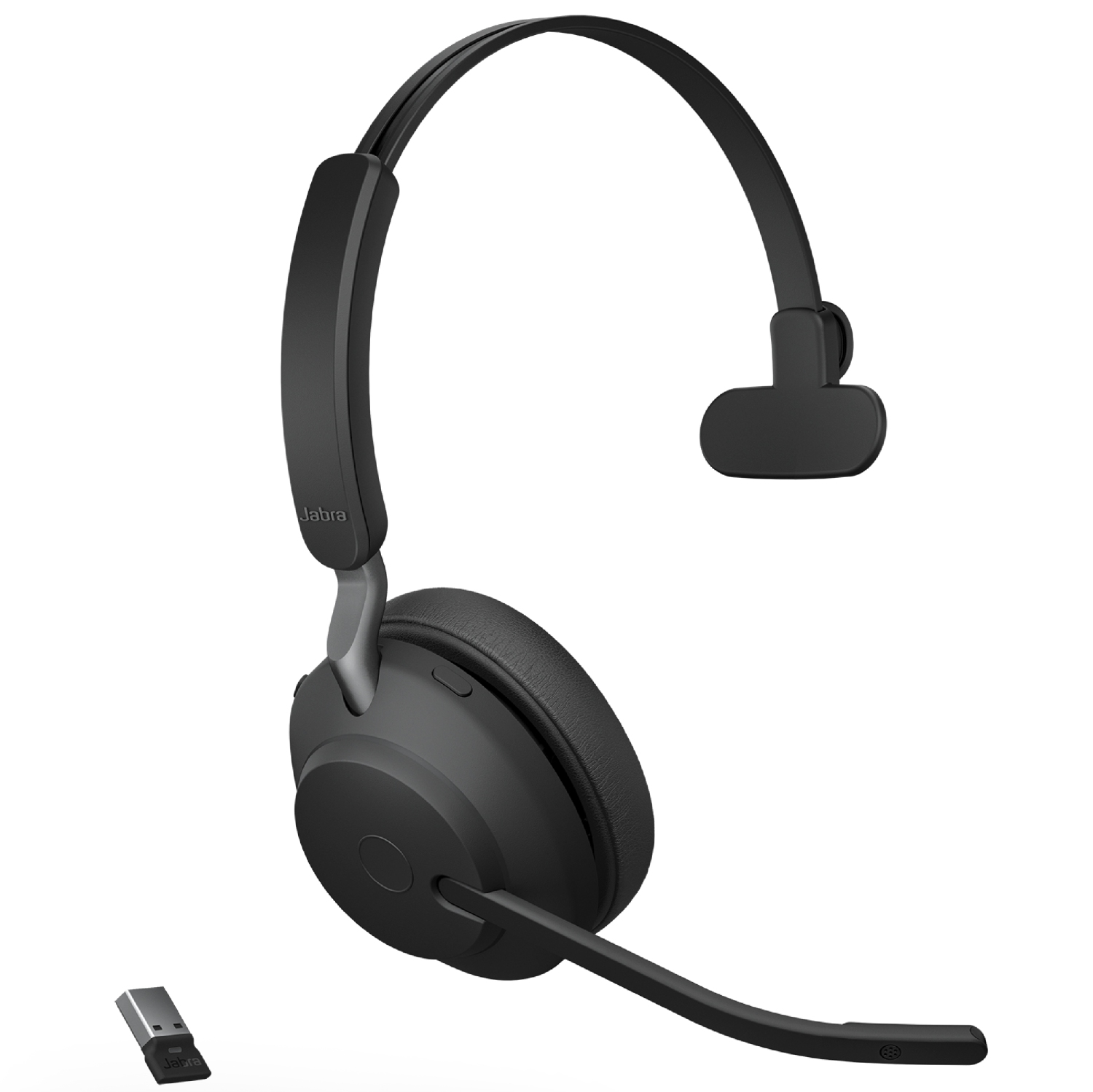 JABRA Evolve2 65 On-Ear Sound Isolating Bluetooth 5.0 Headphones with Mic (26599-899-999) - Black