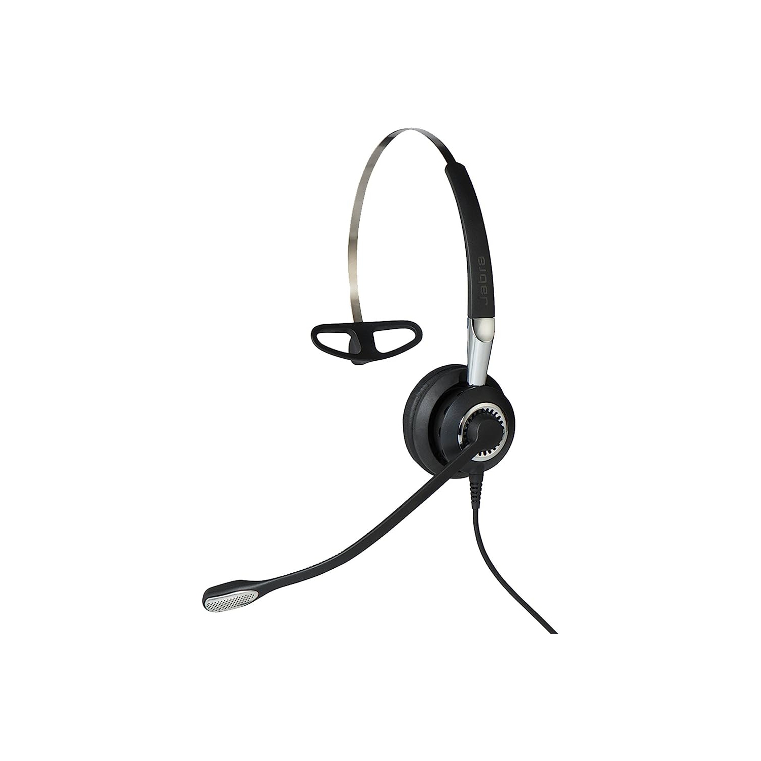 Jabra Biz 2400 II On-Ear Noise Cancelling Sound Isolating Headphones with Mic - Black