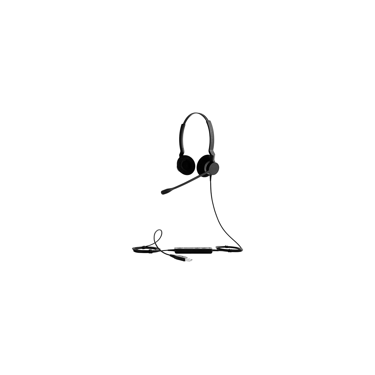Jabra Biz 2300 On-Ear Noise Cancelling Sound Isolating Headphones with Mic (2399-829-109) - Black