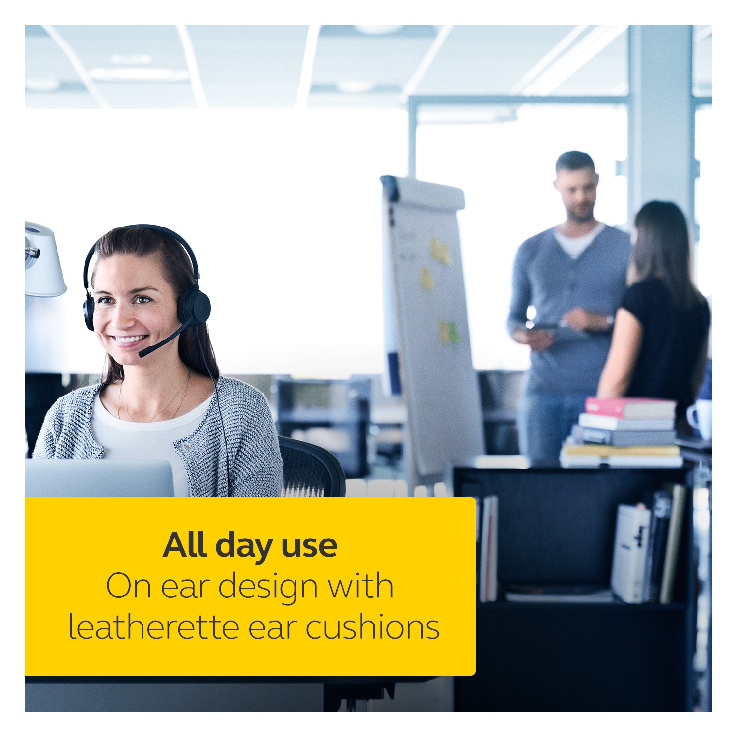 Jabra Evolve 30 II On-Ear Sound Isolating Headphones with Mic - Black