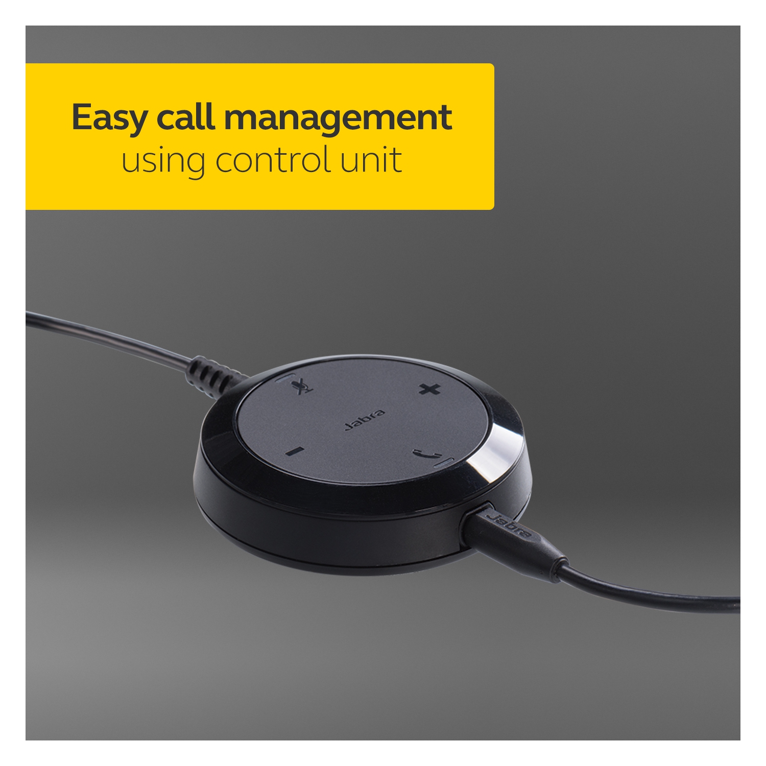 Jabra Evolve 30 II On-Ear Sound Isolating Headphones with Mic - Black