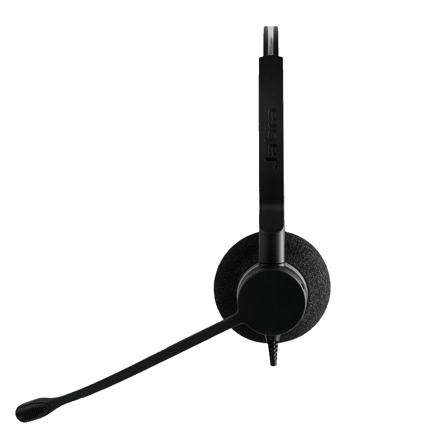 Jabra Biz 2300 On-Ear Noise Cancelling Sound Isolating Headphones with Mic - Black