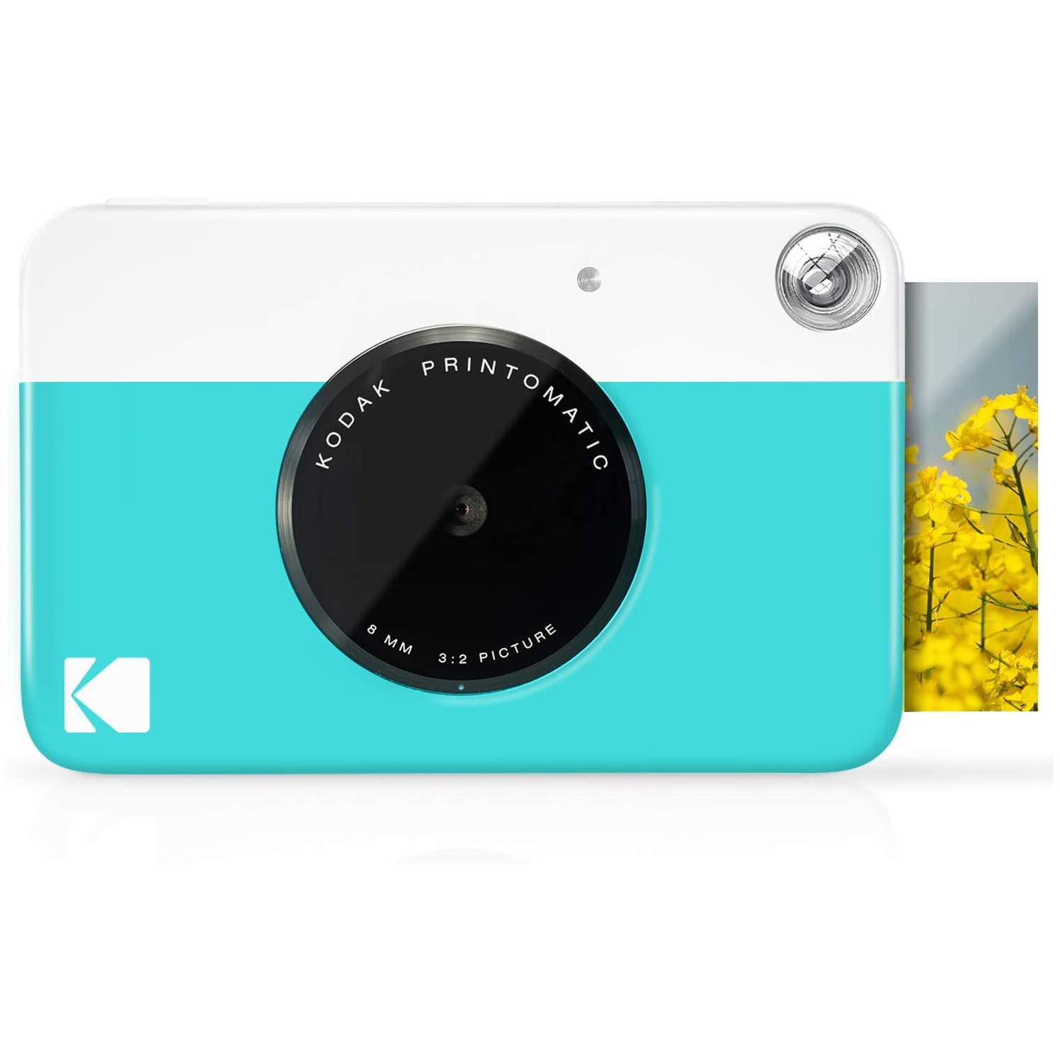 Kodak PRINTOMATIC Digital Instant Print Camera (Blue), Full Color Prints On Zink 2x3 Sticky-Backed Photo Paper - Print Memories Instantly