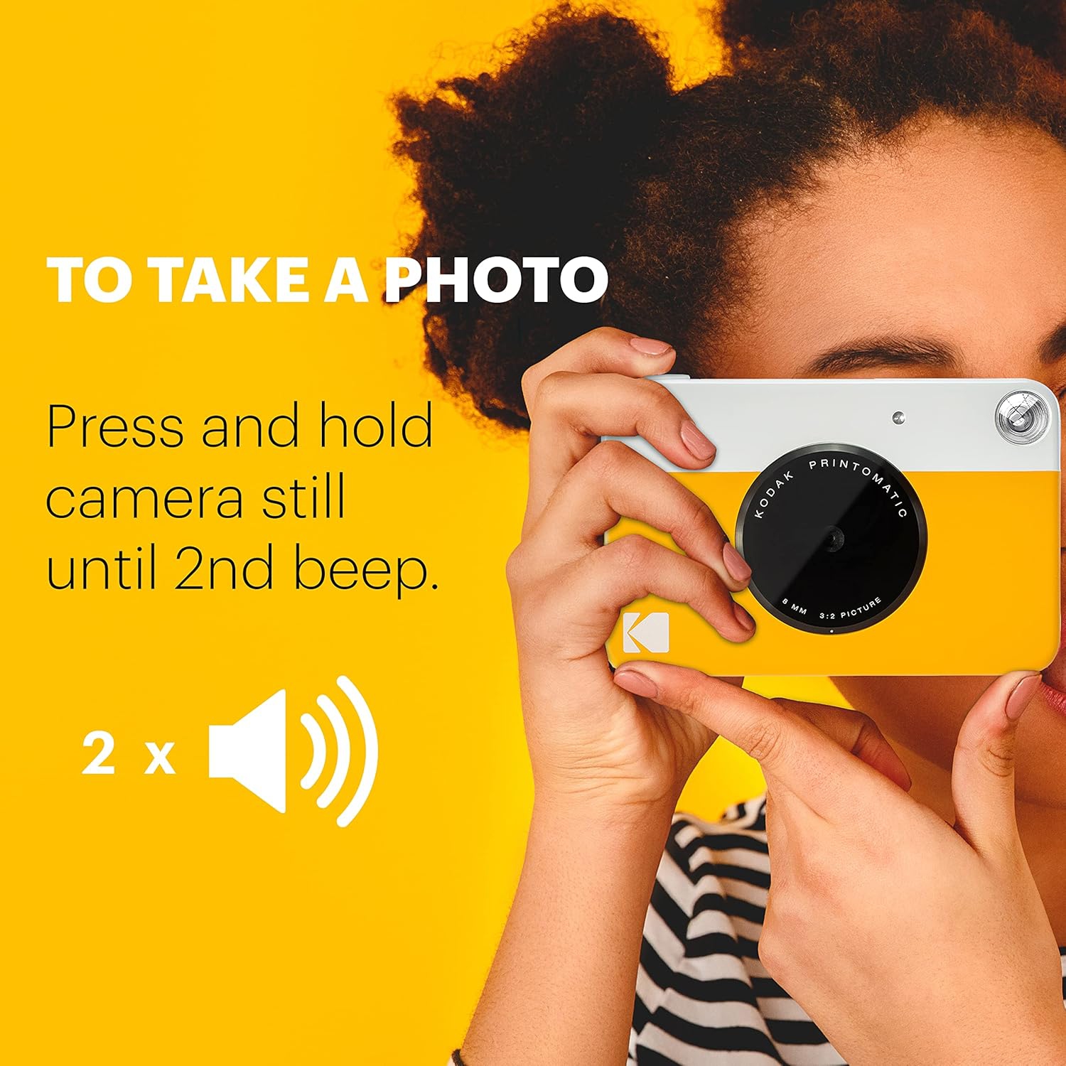 KODAK Printomatic Digital Instant Print Camera with ZINK Photo Paper - Full Color Prints, Pink