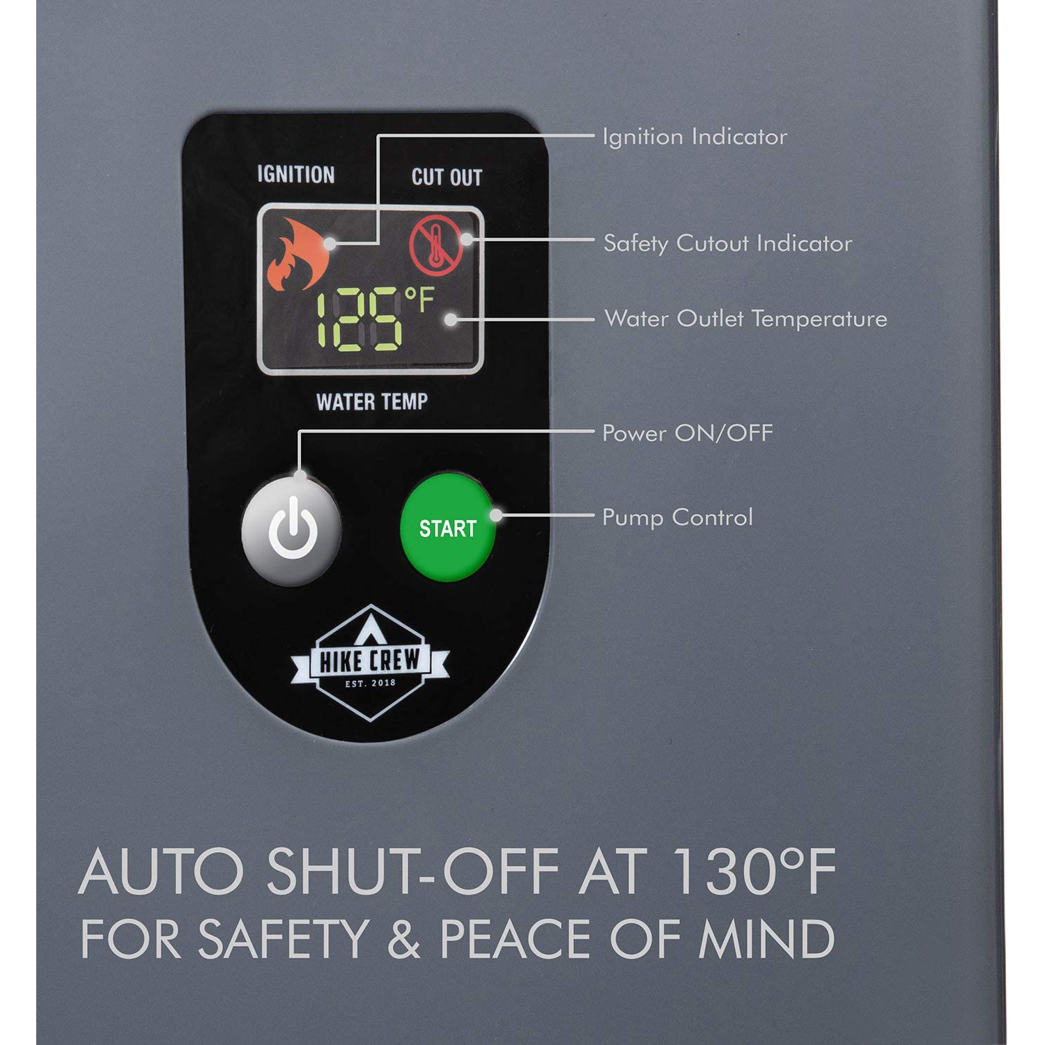 Hike Crew Portable Propane Water Heater & Shower Pump