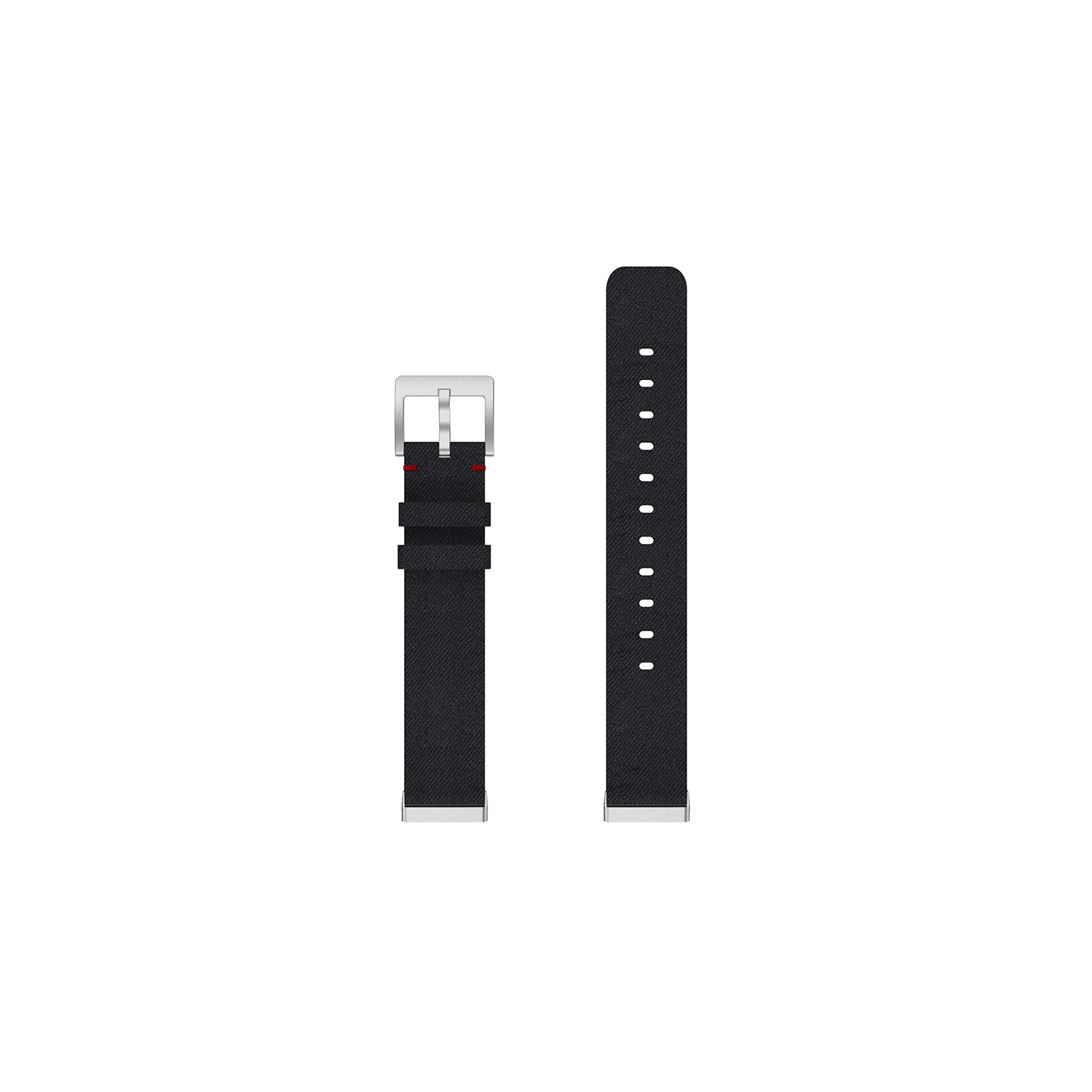 StrapsCo Woven Canvas Watch Band Strap for Fitbit Sense - Black