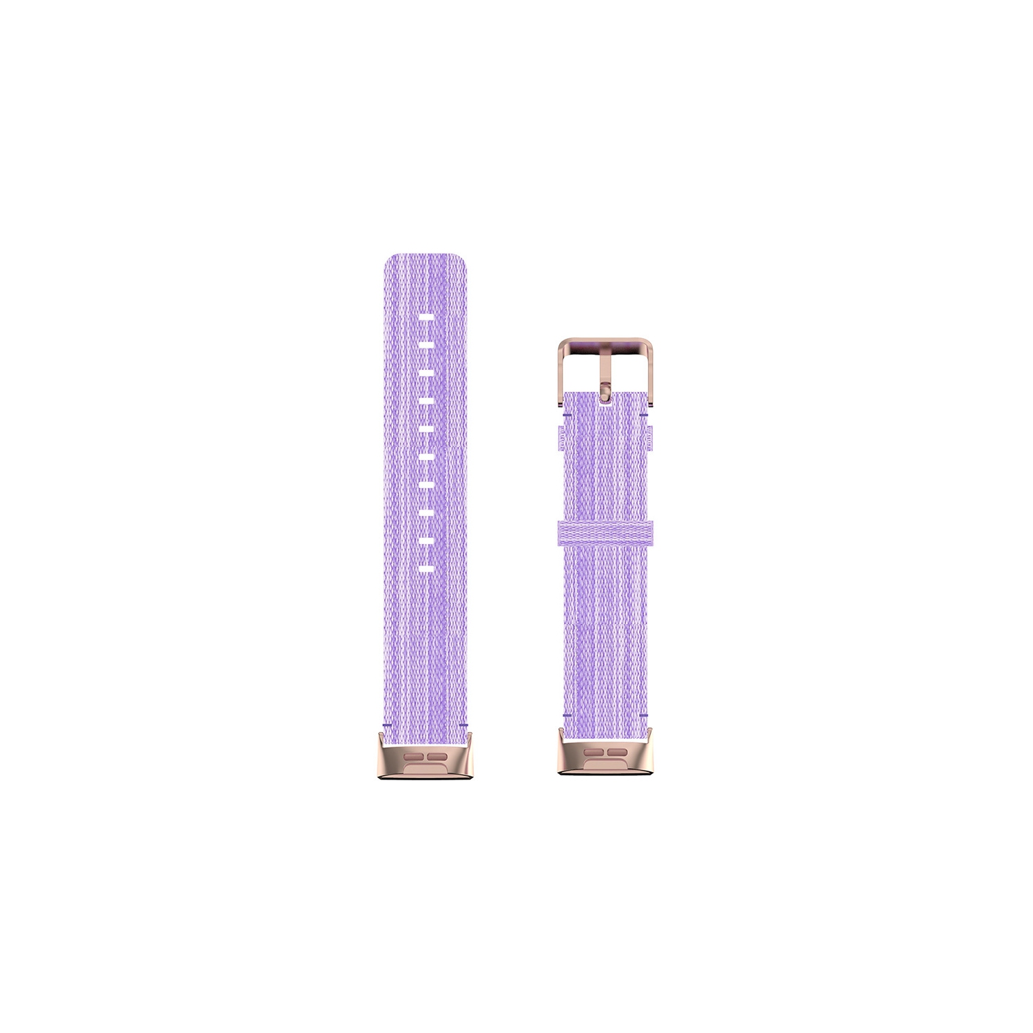 StrapsCo Woven Nylon Watch Band Strap for Fitbit Charge 4 & Charge 3 - Violet