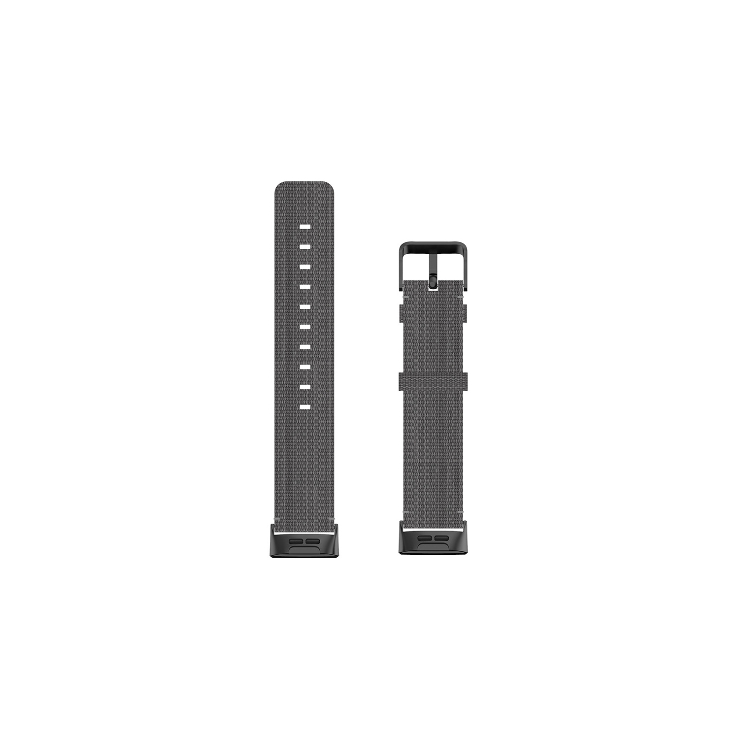 StrapsCo Woven Nylon Watch Band Strap for Fitbit Charge 4 & Charge 3 - Grey
