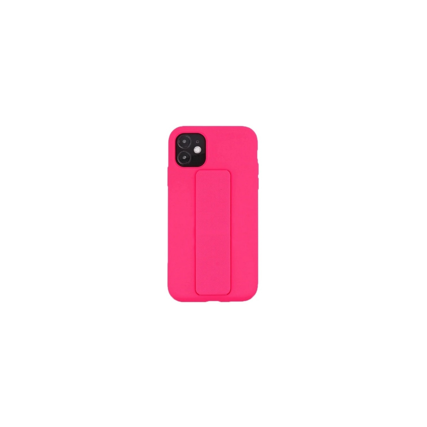 TopSave Silicone Case with Magnetic Stand and Thin Strap Case For Iphone 12 Mini, Hot Pink