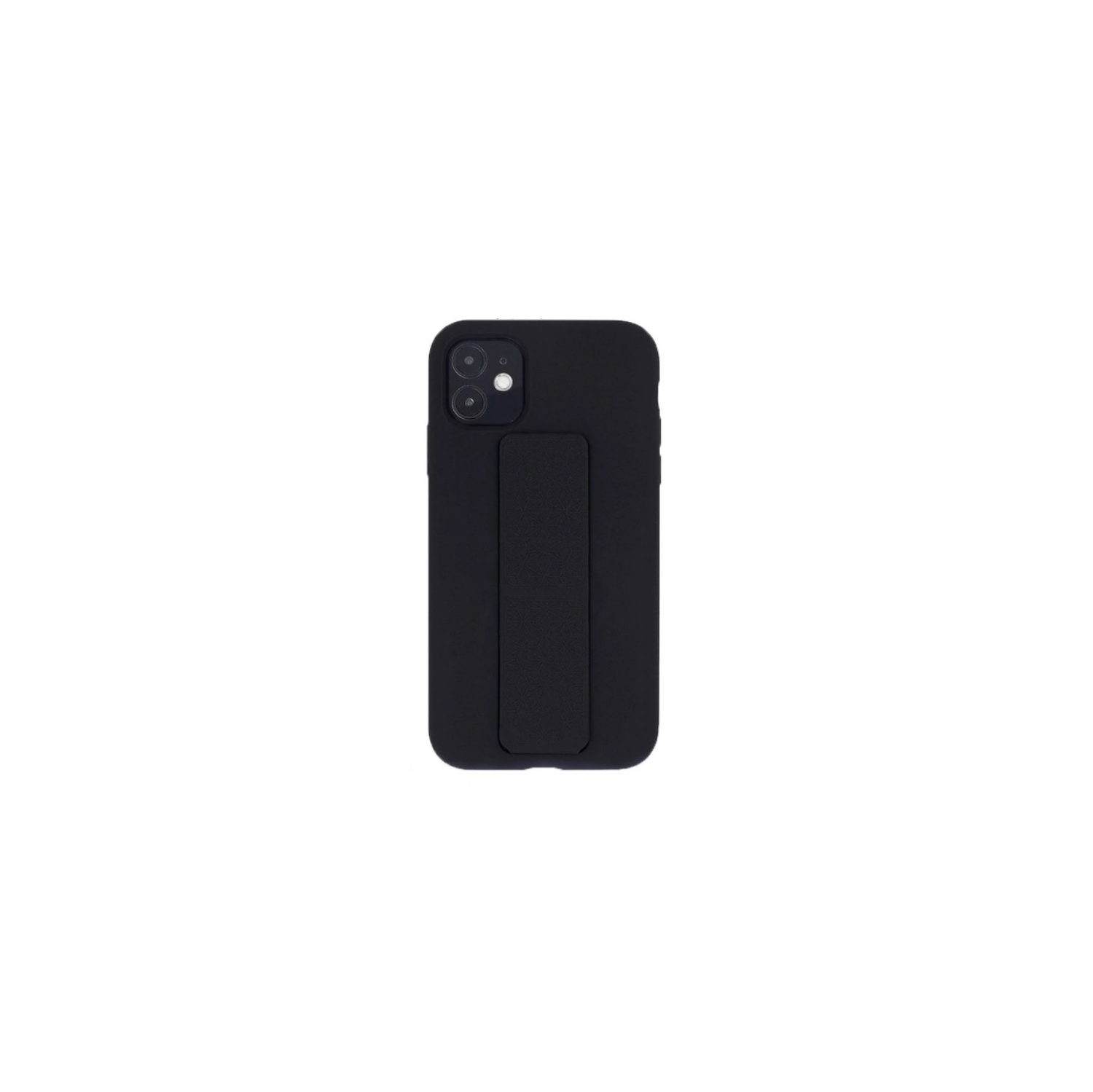 TopSave Silicone Case with Magnetic Stand and Thin Strap Case For Iphone 12 Mini, Black