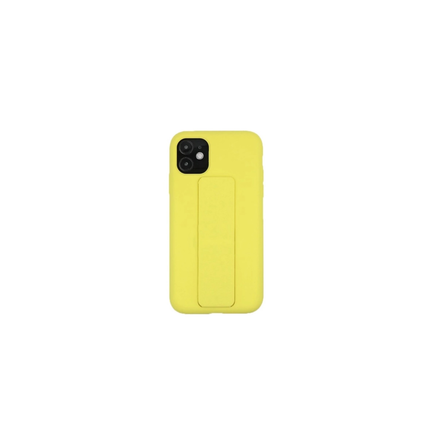TopSave Silicone Case with Magnetic Stand and Thin Strap Case For Iphone 12 Mini, Yellow