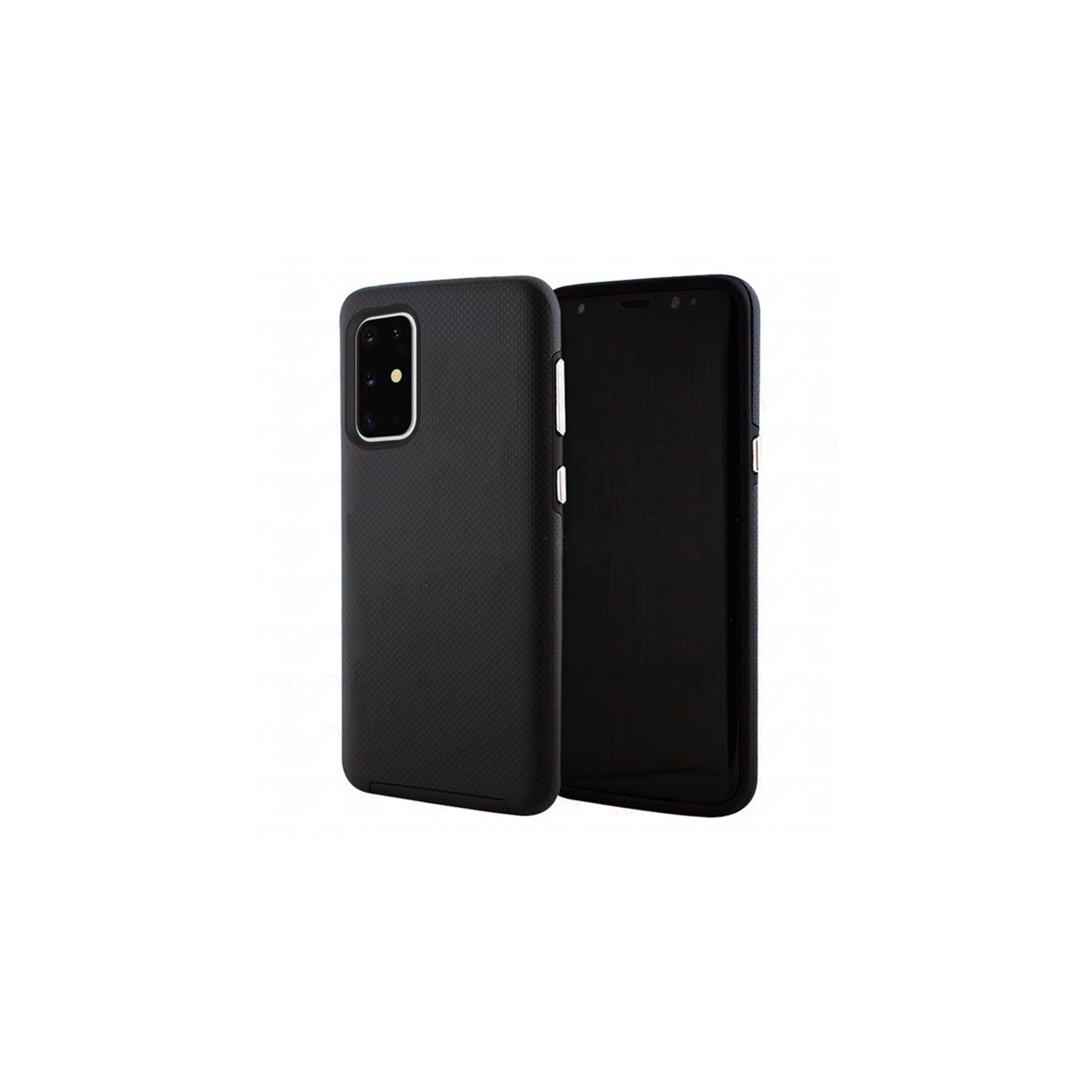 【CSmart】 Slim Fitted Hybrid Hard PC Shell Shockproof Scratch Resistant Case Cover for Samsung Galaxy S20 FE, Black
