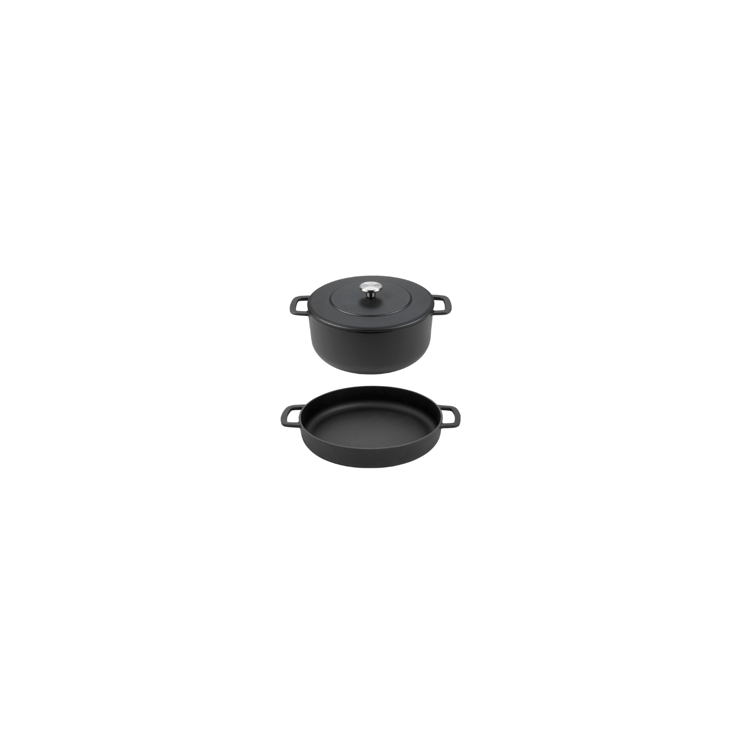 Combekk Cast Iron Souschef Dutch Oven Black 28CM