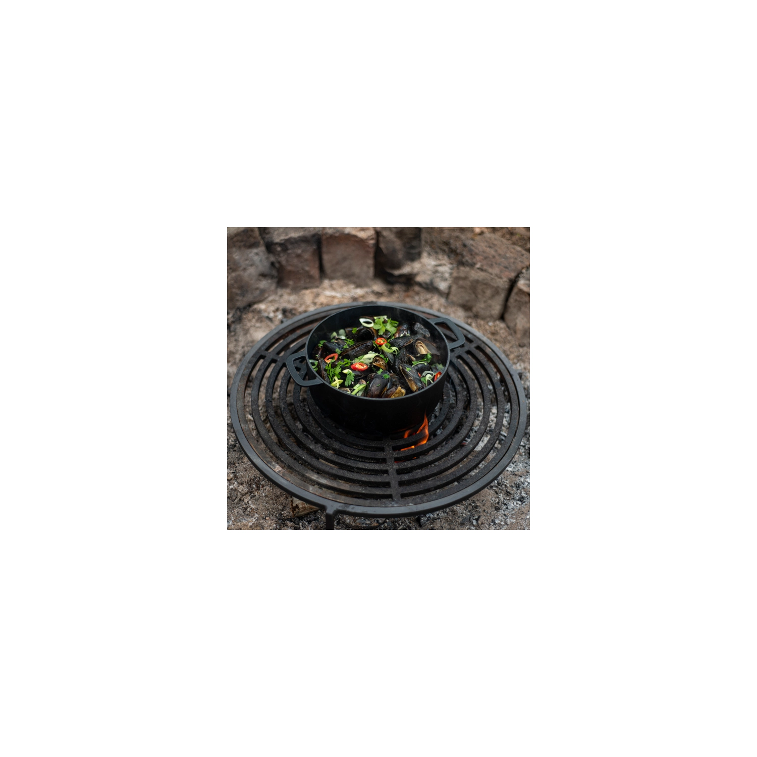 Combekk Cast Iron Souschef Dutch Oven Black 28CM