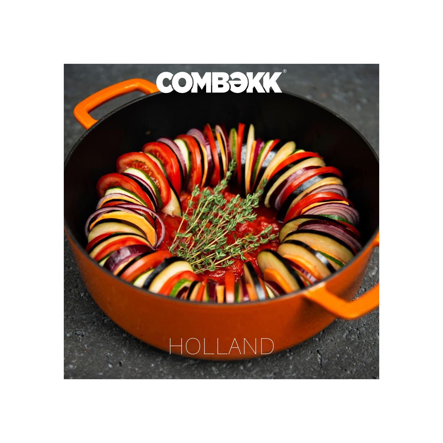 Combekk Souschef Dutch Oven Orange 24CM