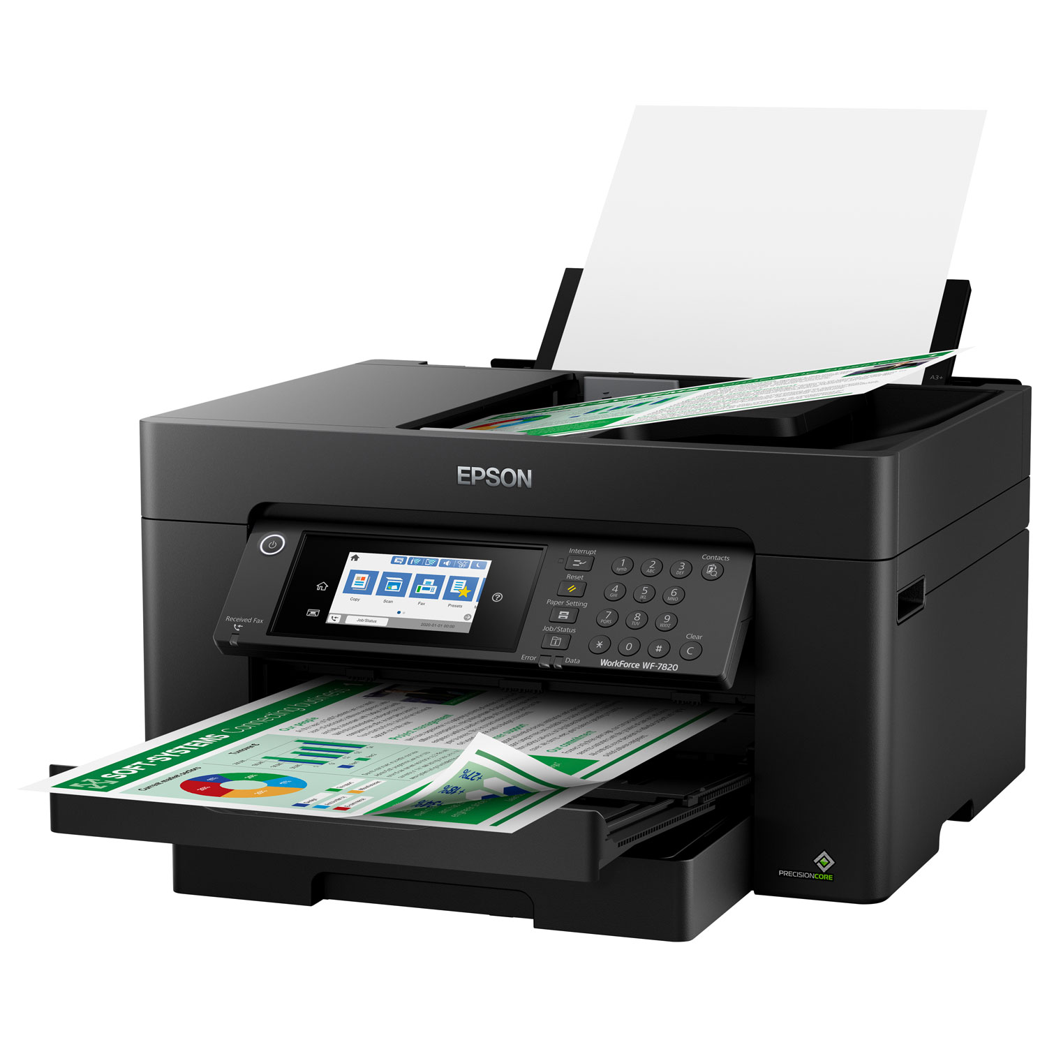 Imprimante à jet d'encre sans fil tout-en-un grand format WorkForce Pro WF-7820 d'Epson