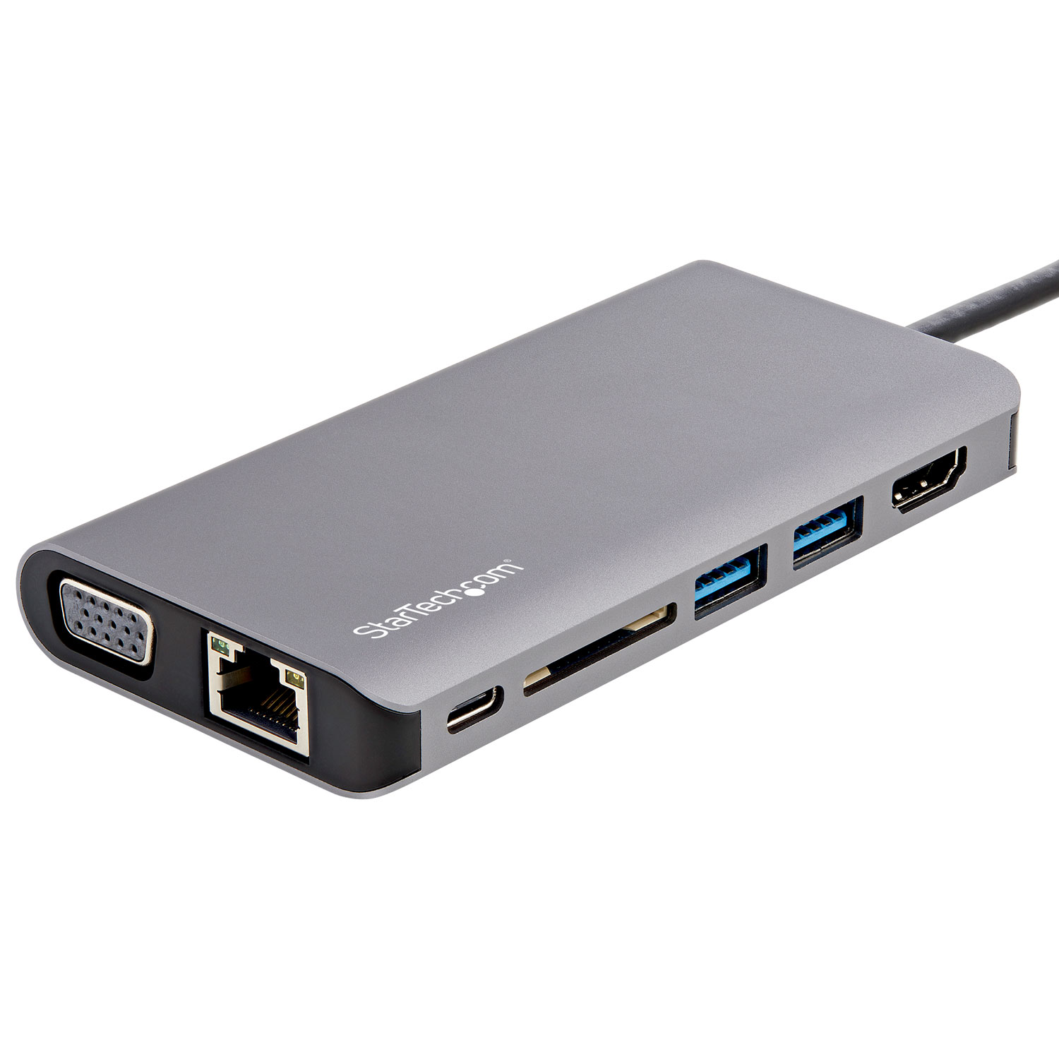 Adaptateur de voyage USB-C miniature 8-en-1 à plusieurs ports de StarTech