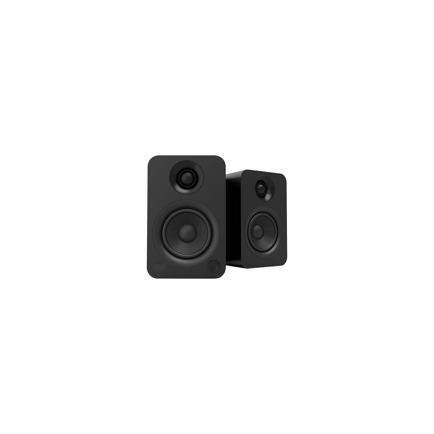 Open Box - Kanto YU 140-Watt Bookshelf Speaker - Pair - Matte Black Vinyl