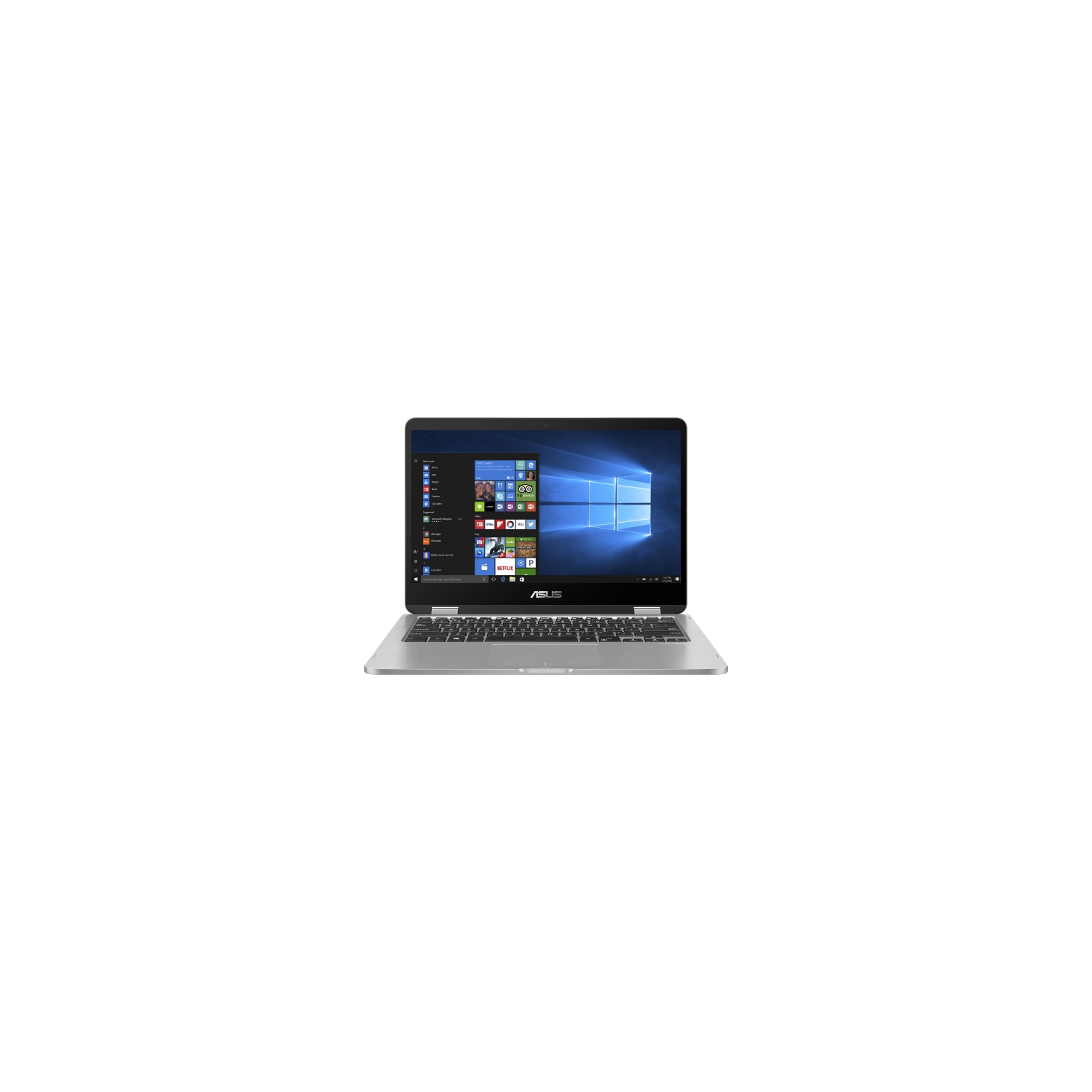Asus Vivobook Flip 2in1 14" Touch screen laptop (Intel Celeron N4000, 4GB Ram, 64GB eMMC, Windows 10, Bi Kb) - J401MA-SS01-CB