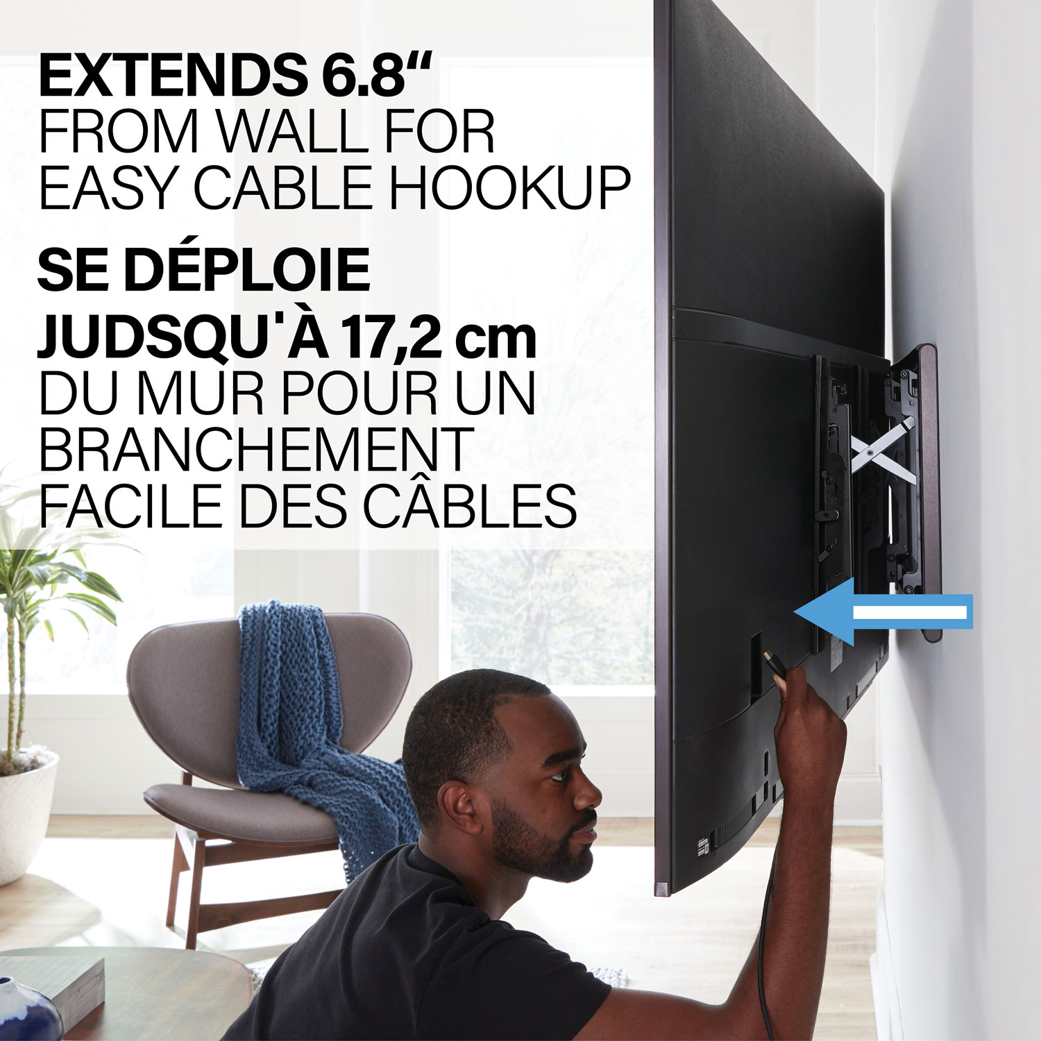 Support mural inclinable Advanced de Sanus pour téléviseur de 42 à 90 po