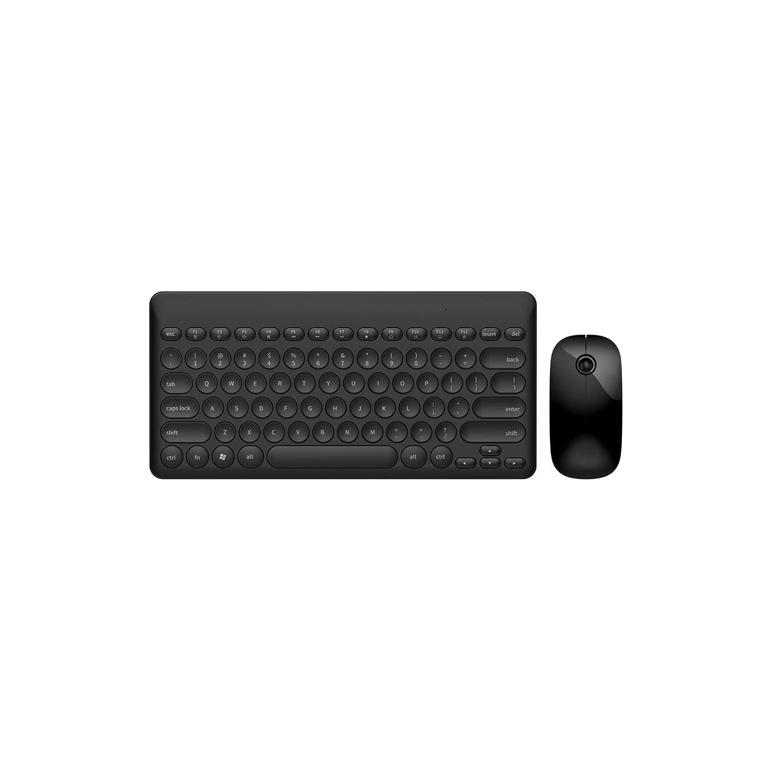 ensemble clavier et souris sans fil ultramince 20 m/66 pi, clavier et souris sans fil Bluetooth IK6620 2,4 ghz silencieux et sans fil capuchon rond