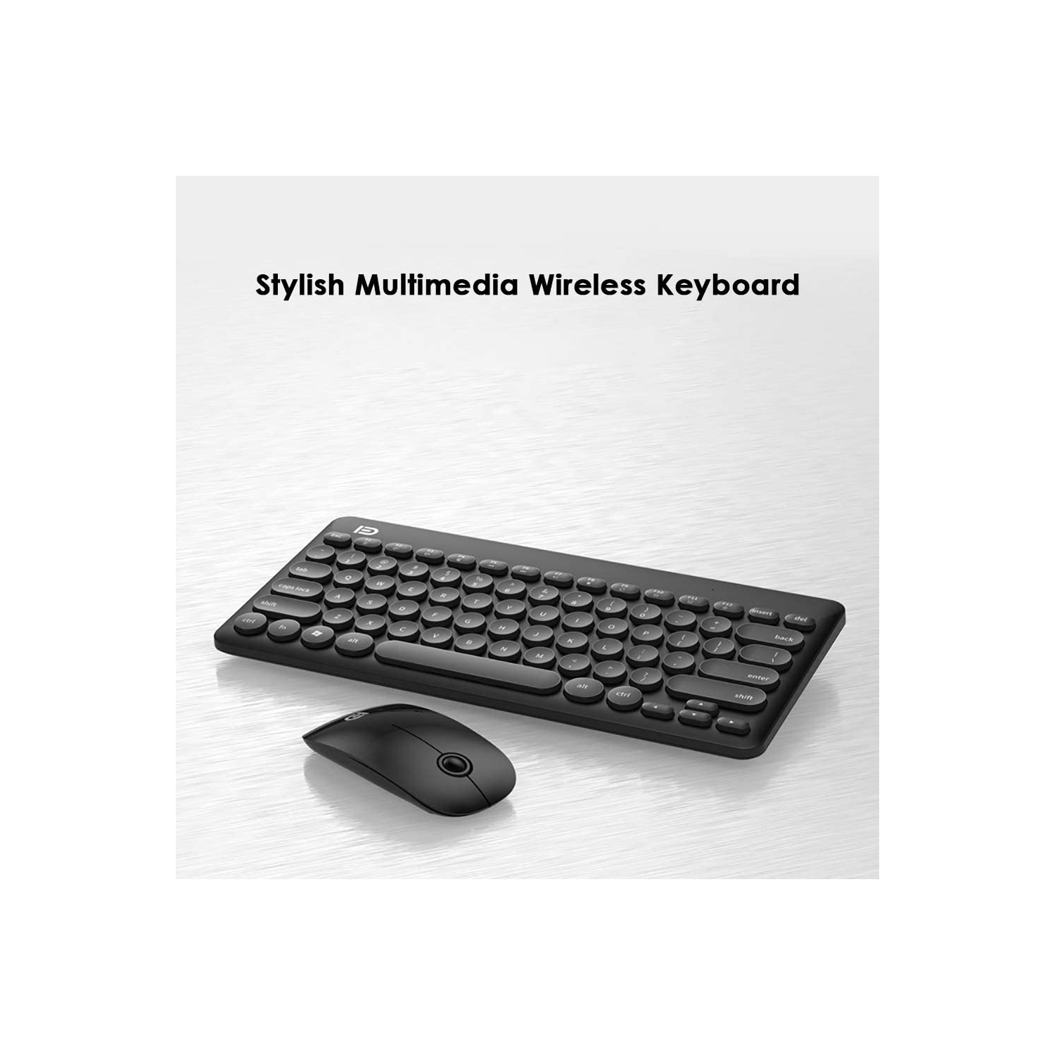 ensemble clavier et souris sans fil ultramince 20 m/66 pi, clavier et souris sans fil Bluetooth IK6620 2,4 ghz silencieux et sans fil capuchon rond