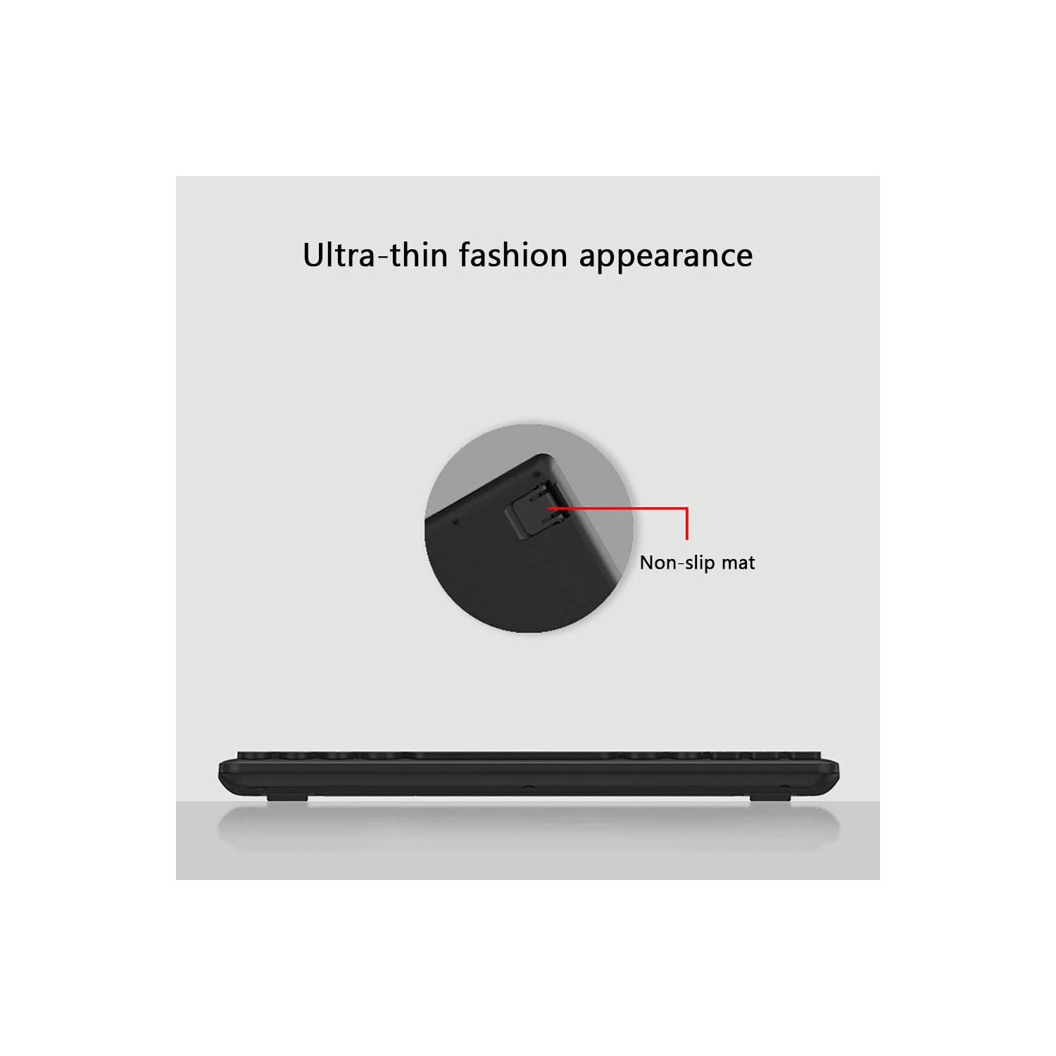 ensemble clavier et souris sans fil ultramince 20 m/66 pi, clavier et souris sans fil Bluetooth IK6620 2,4 ghz silencieux et sans fil capuchon rond