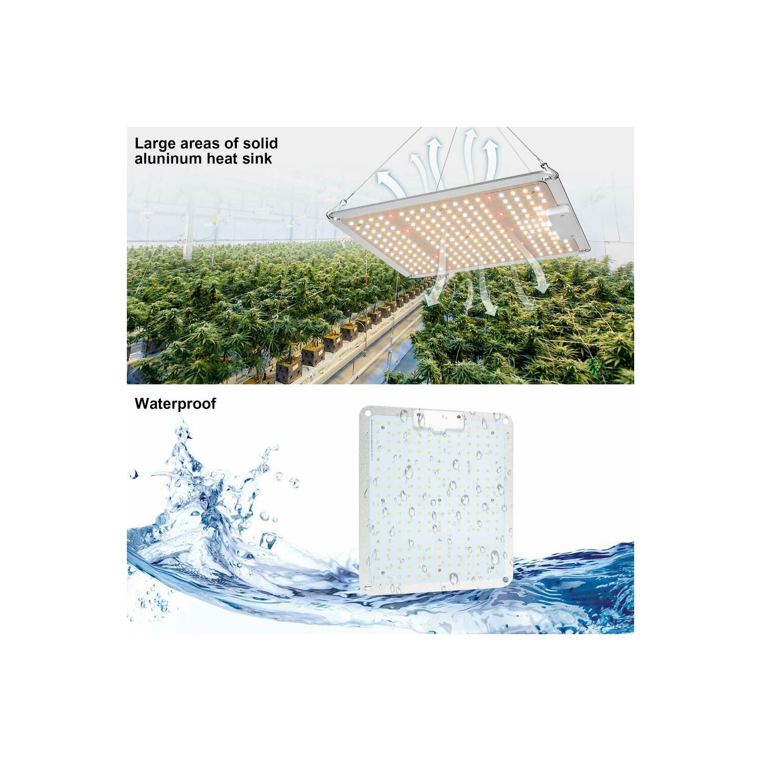 218 LED Grow Light，Full Spectrum 3000K 5000K 660nm 760nm IR Plant Grow Lamp for Indoor Plants Seeding Veg and Bloom