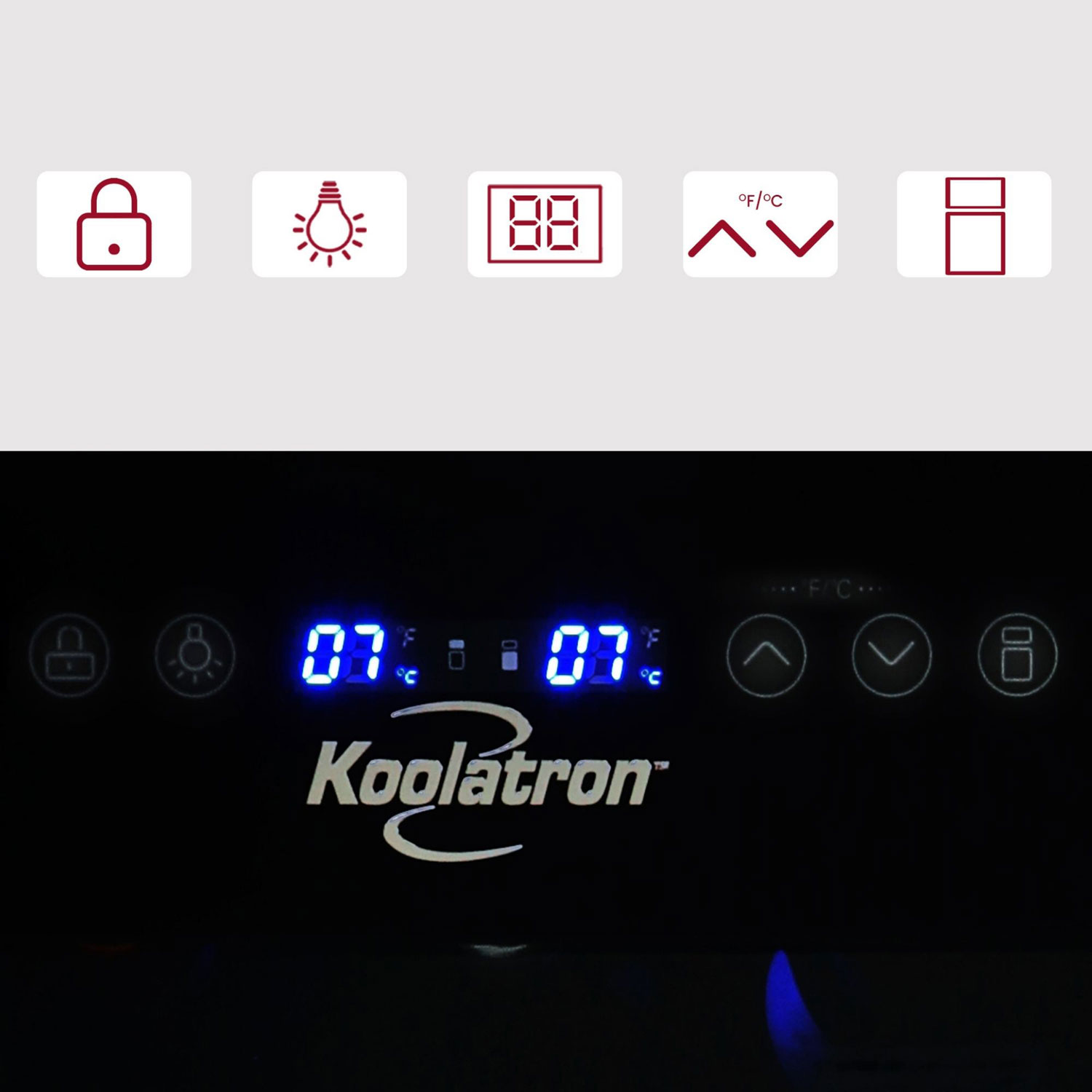 Koolatron 29-Bottle Dual Zone Freestanding Wine Cooler / Wine Fridge