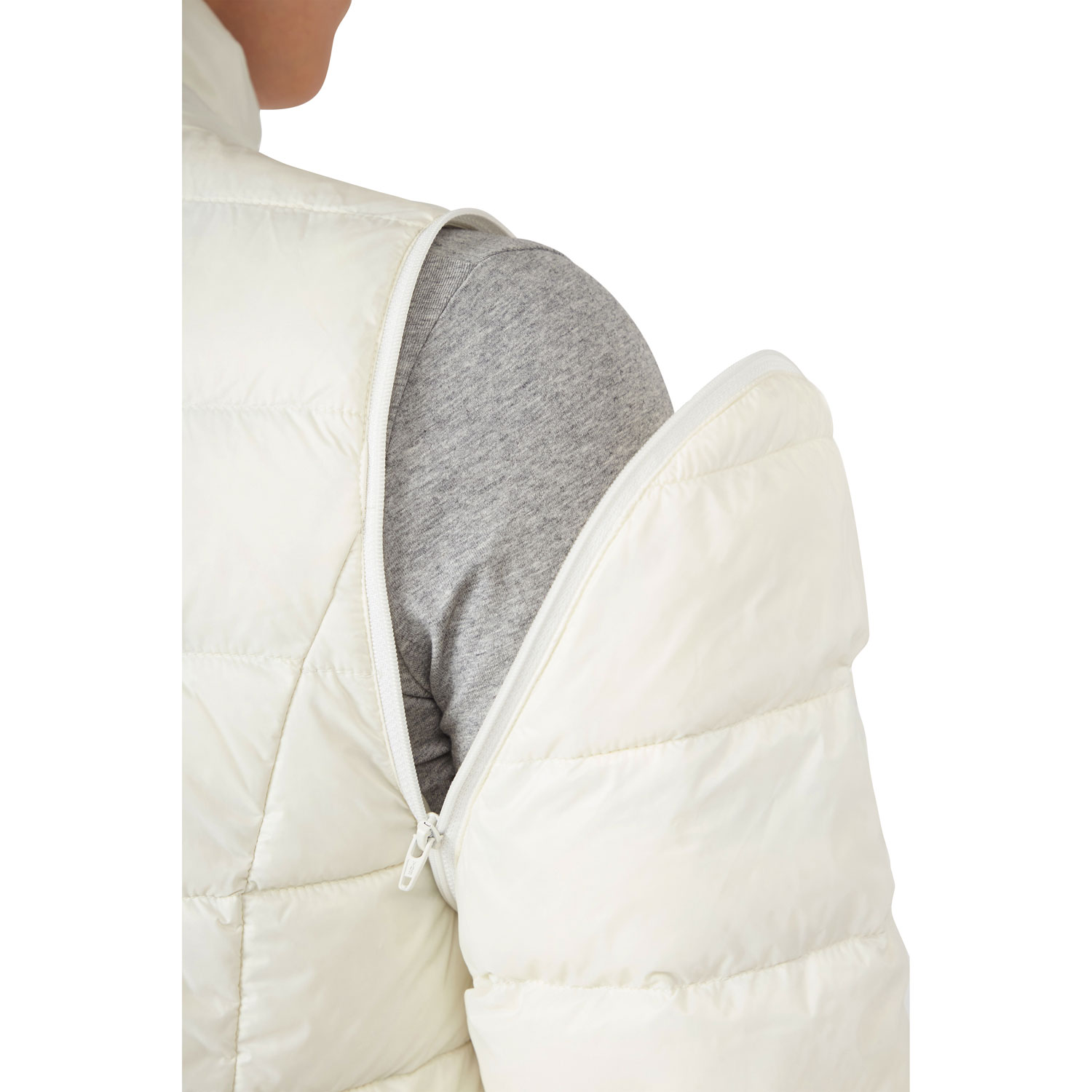 Modern Eternity Lola Lightweight Down Filled Maternity Jacket - Small - Eggshell