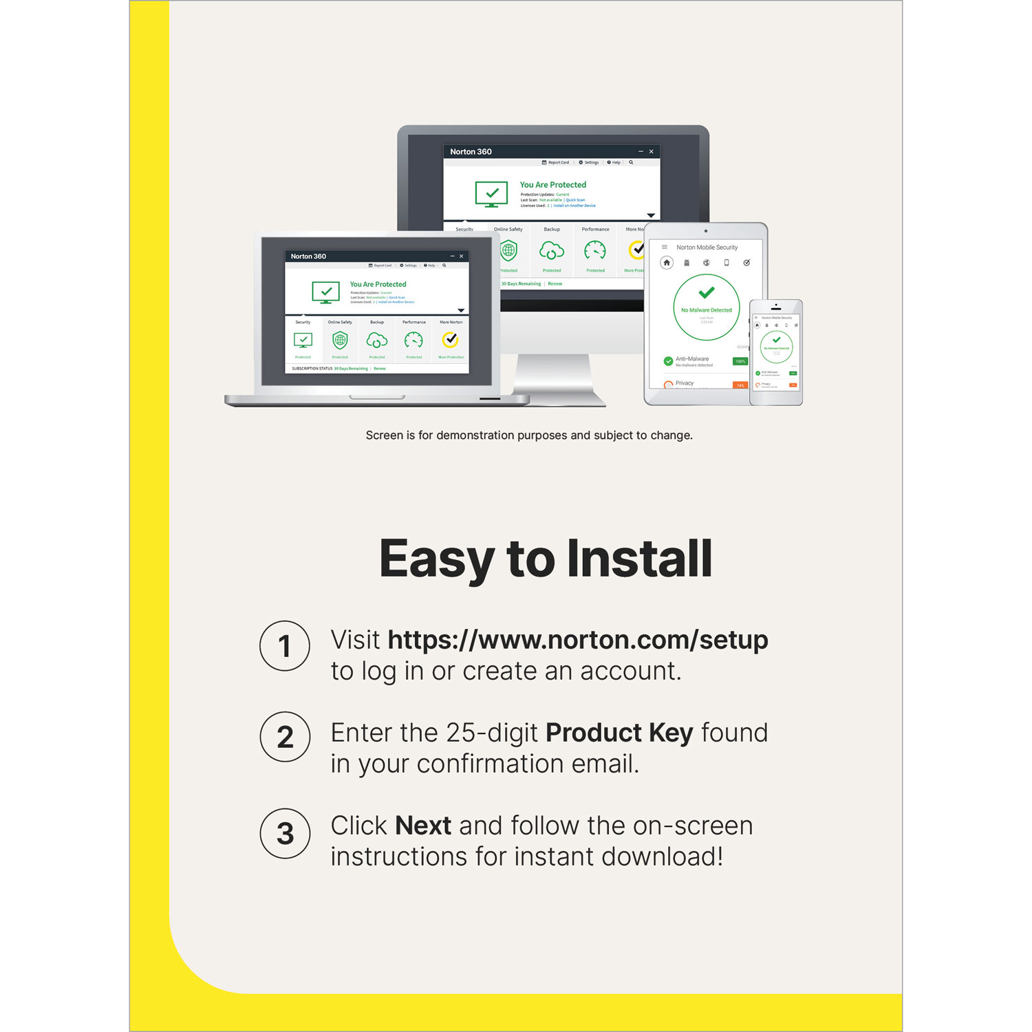 Norton 360 Deluxe - 3 Devices - 25GB Cloud Backup - 1-Year Subscription - Digital Download