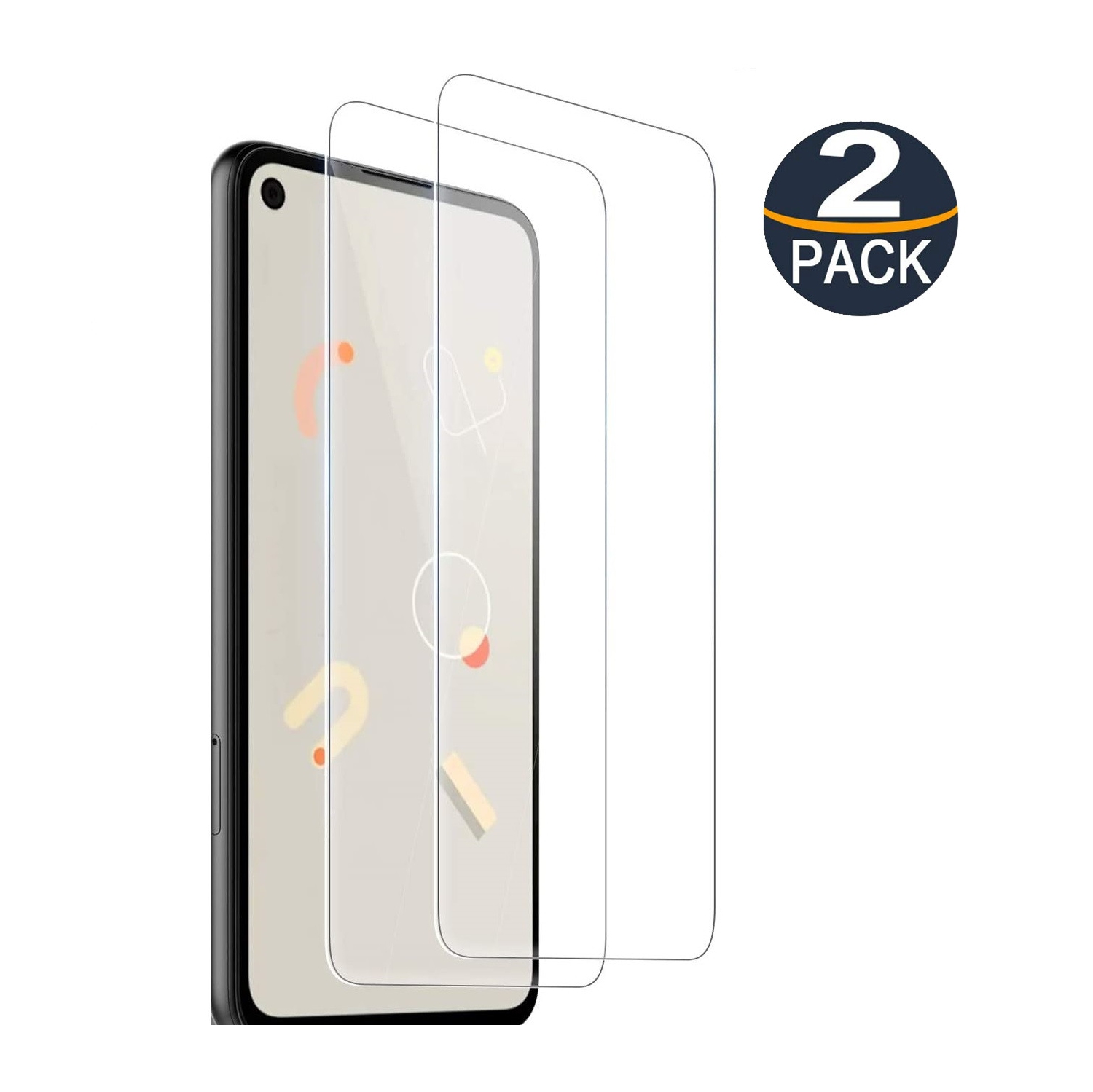 [Paquets de 2] Protecteur d'écran en verre trempé CSmart Premium pour Pixel 4a 5G, 6,2 po 2020, sans bulles et sans étui