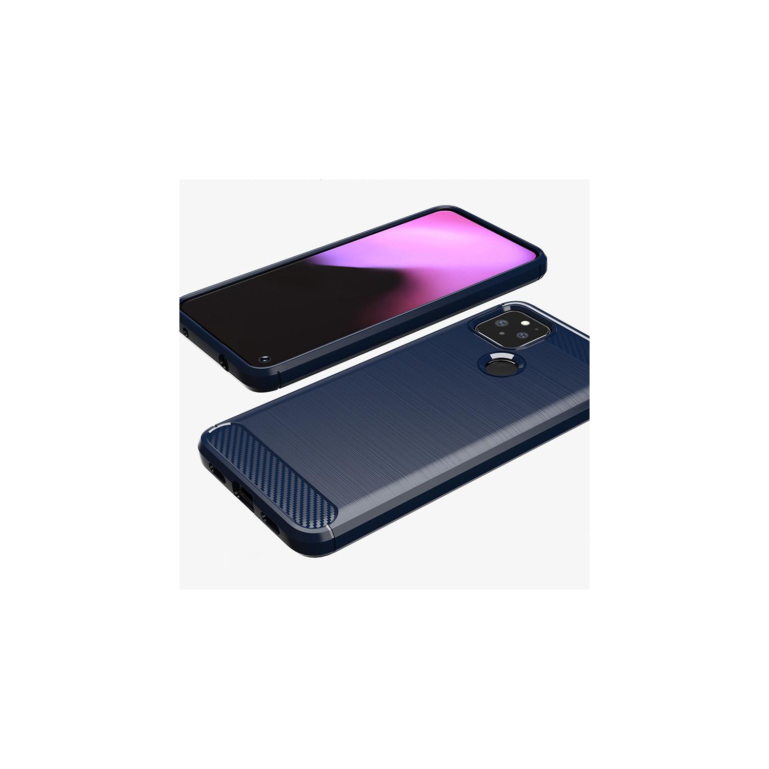 PANDACO Black Brushed Metal Case for Google Pixel 4a 5G