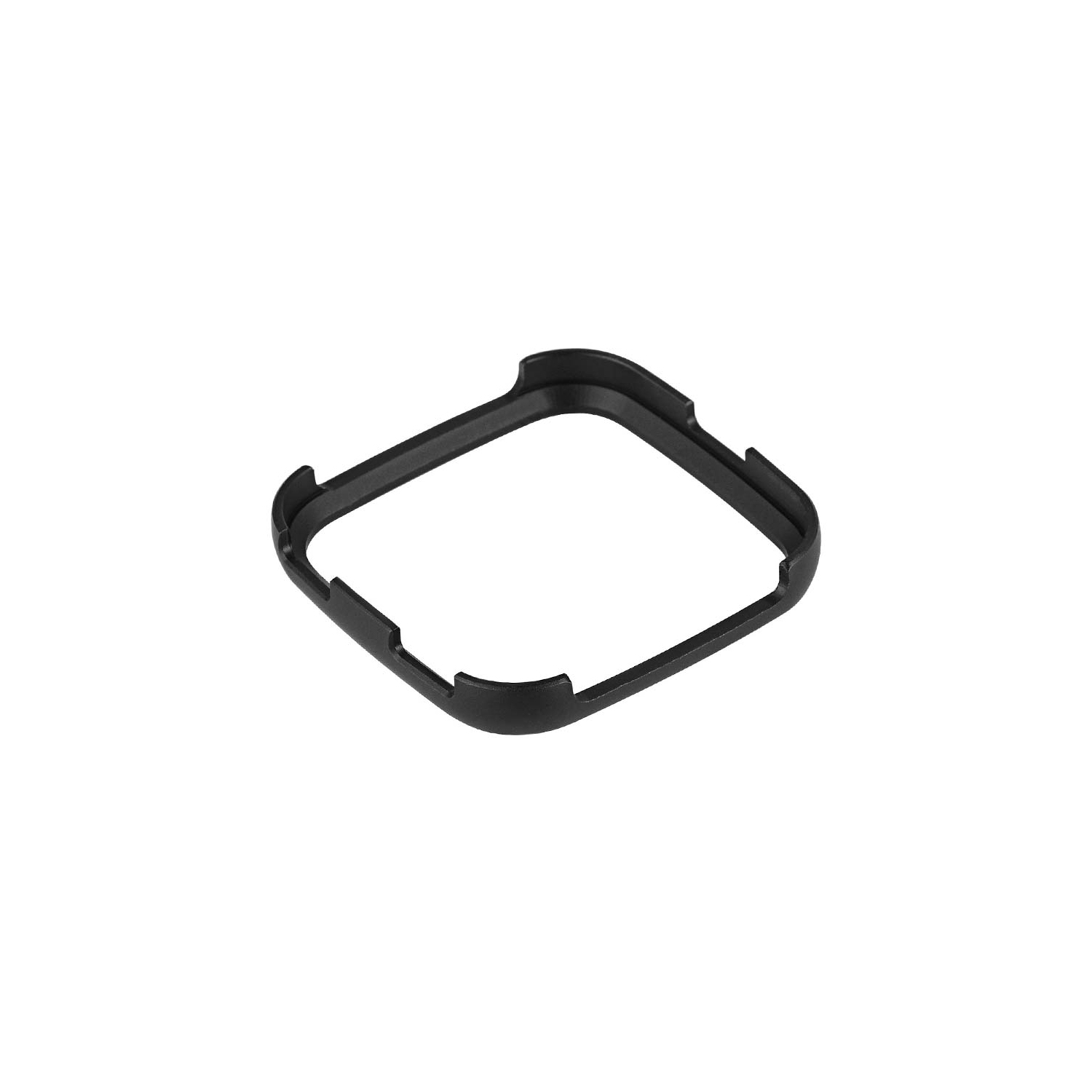 StrapsCo Alliage de Protection en Métal avec Strass pour Fitbit Versa et Versa Lite - Noir